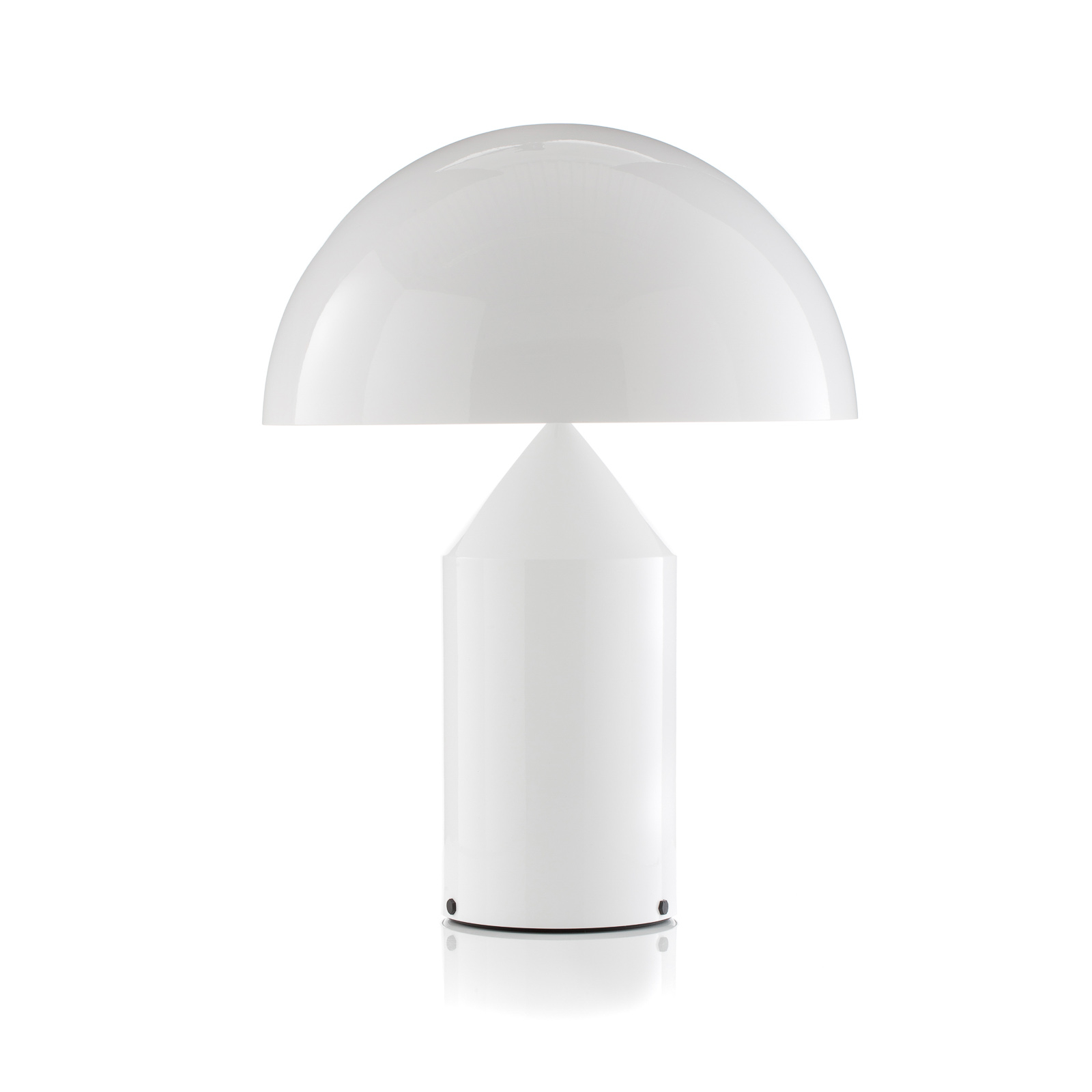 Oluce Atollo lampa stołowa ściemniana Ø50cm biała