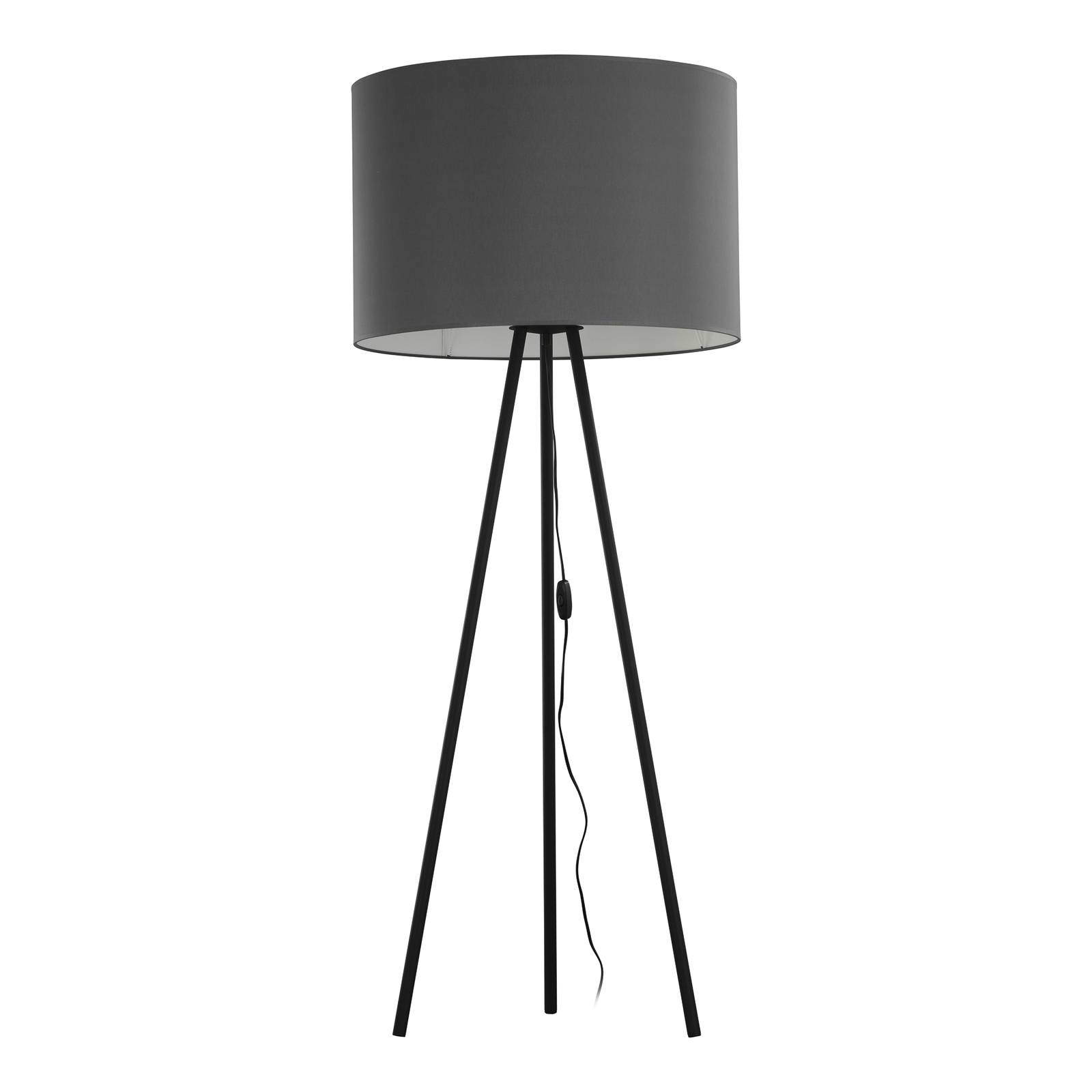 Lampadaire Winston trépied abat-jour graphite