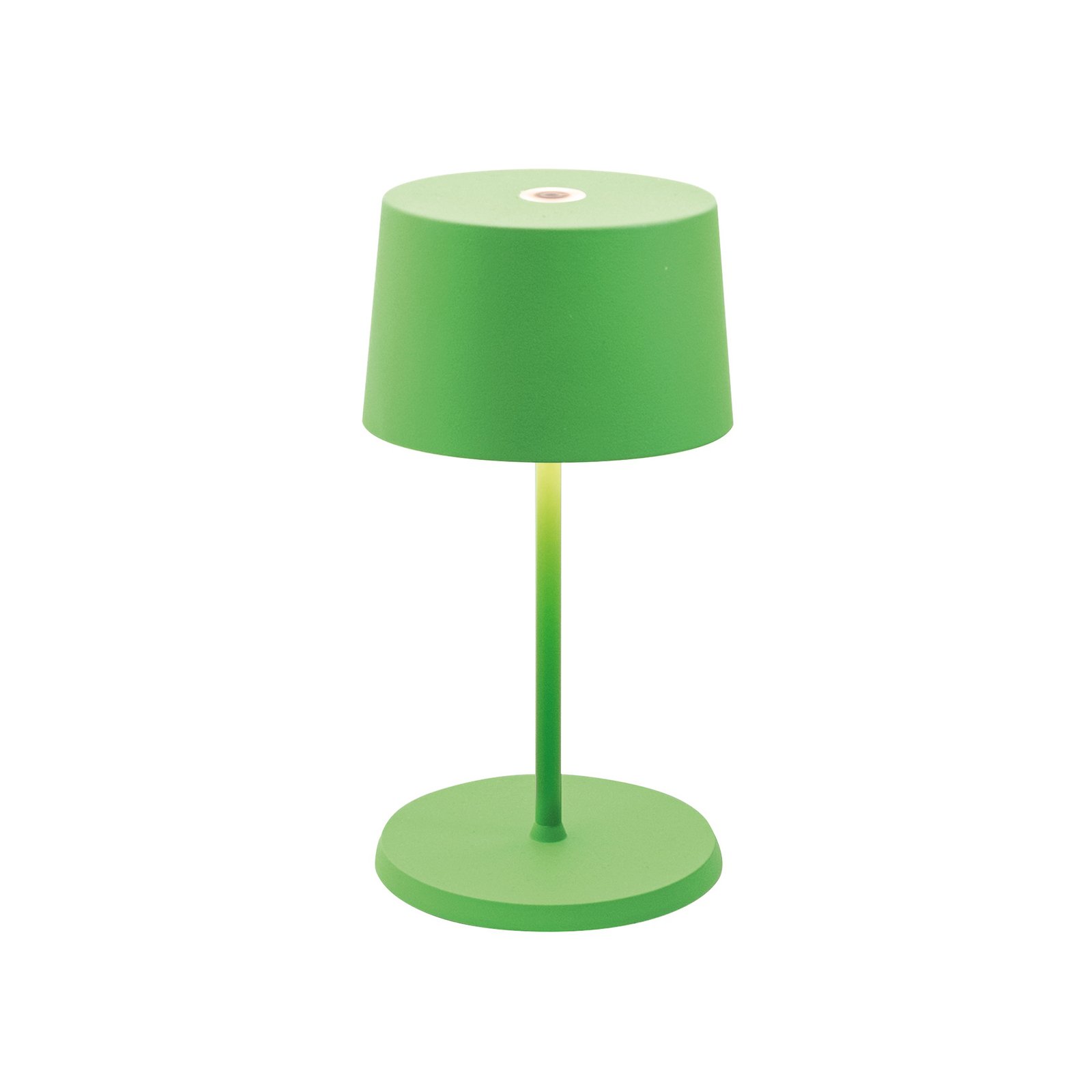 Zafferano Olivia mini 3K újratölthető asztali lámpa alma zöld