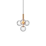 Miira 4 Candelabro Brass/Optic Clear - Nuura