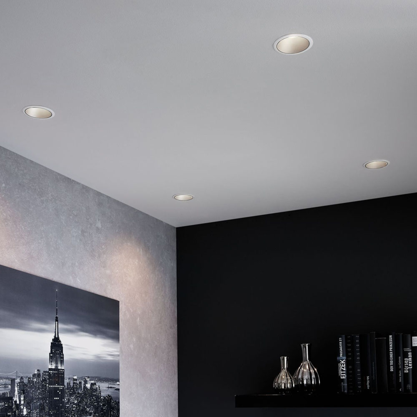 Paulmann Cole spotlight GU10 white/silver, for Living / Dining Room, aluminium, plastic, GU10, 10 W, energy efficiency: A++