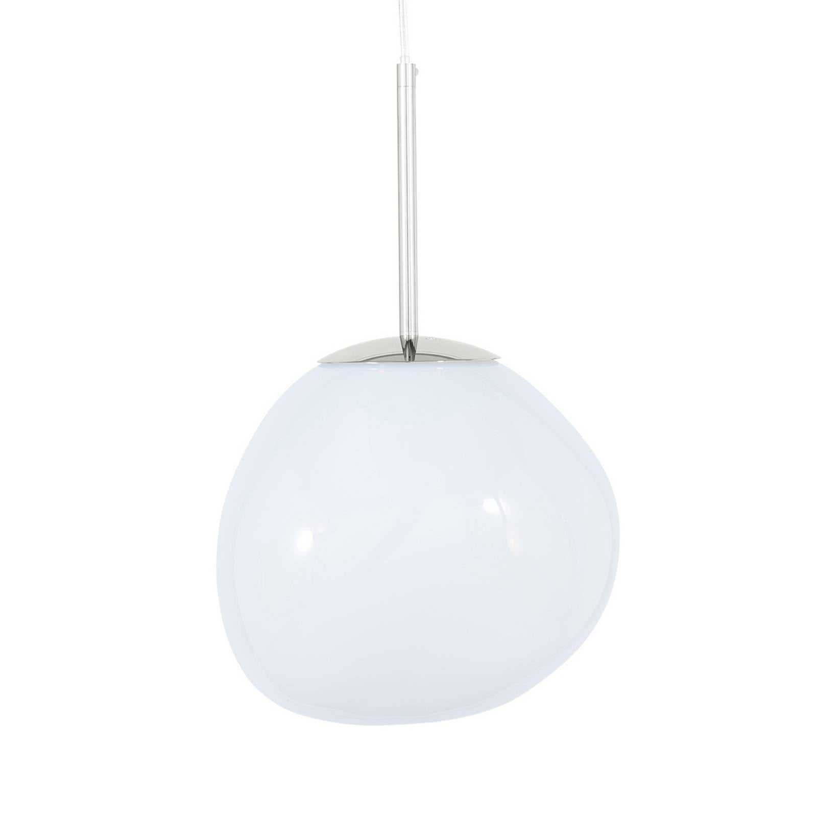 Tom Dixon, LED-Hängelampe Melt, Ø 28 cm, opal/silberfarben