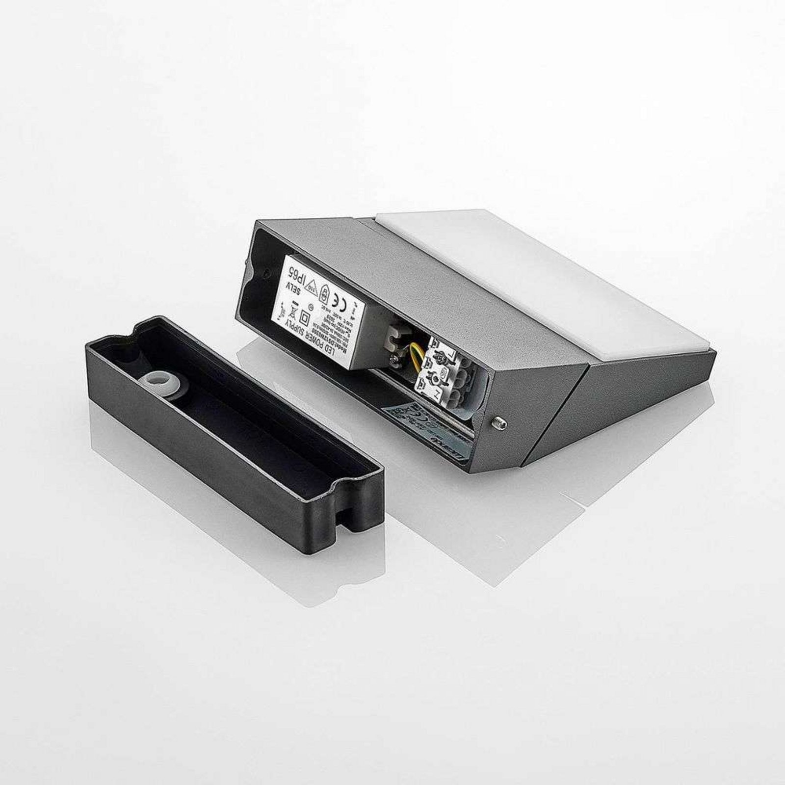 Auda LED Venkovní Nástěnné Svítidlo Anthracite - Lucande