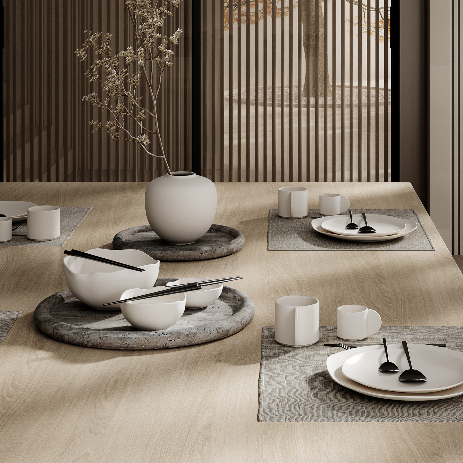 Filiżanka do espresso Native, 6 cm, zestaw 2 szt., biała – 101 Copenhagen