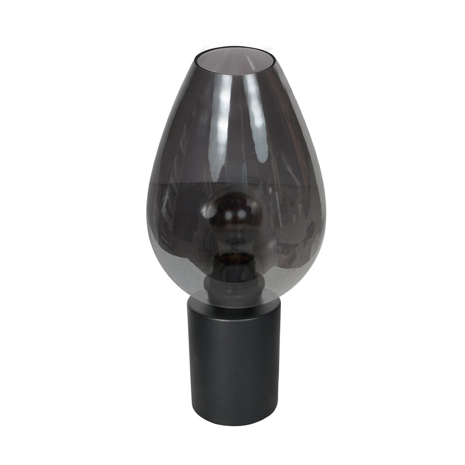 Laualamp Bloeba, must/suitsuhall, Ø 22 cm, klaasist tilk