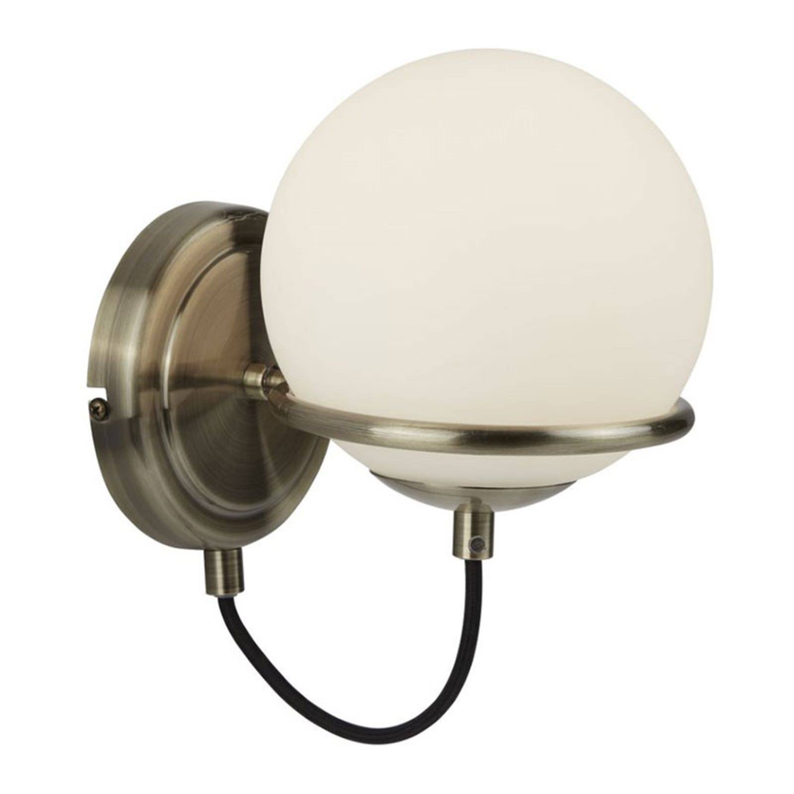 Photos - Chandelier / Lamp Searchlight Sphere wall light with a spherical glass lampshade 
