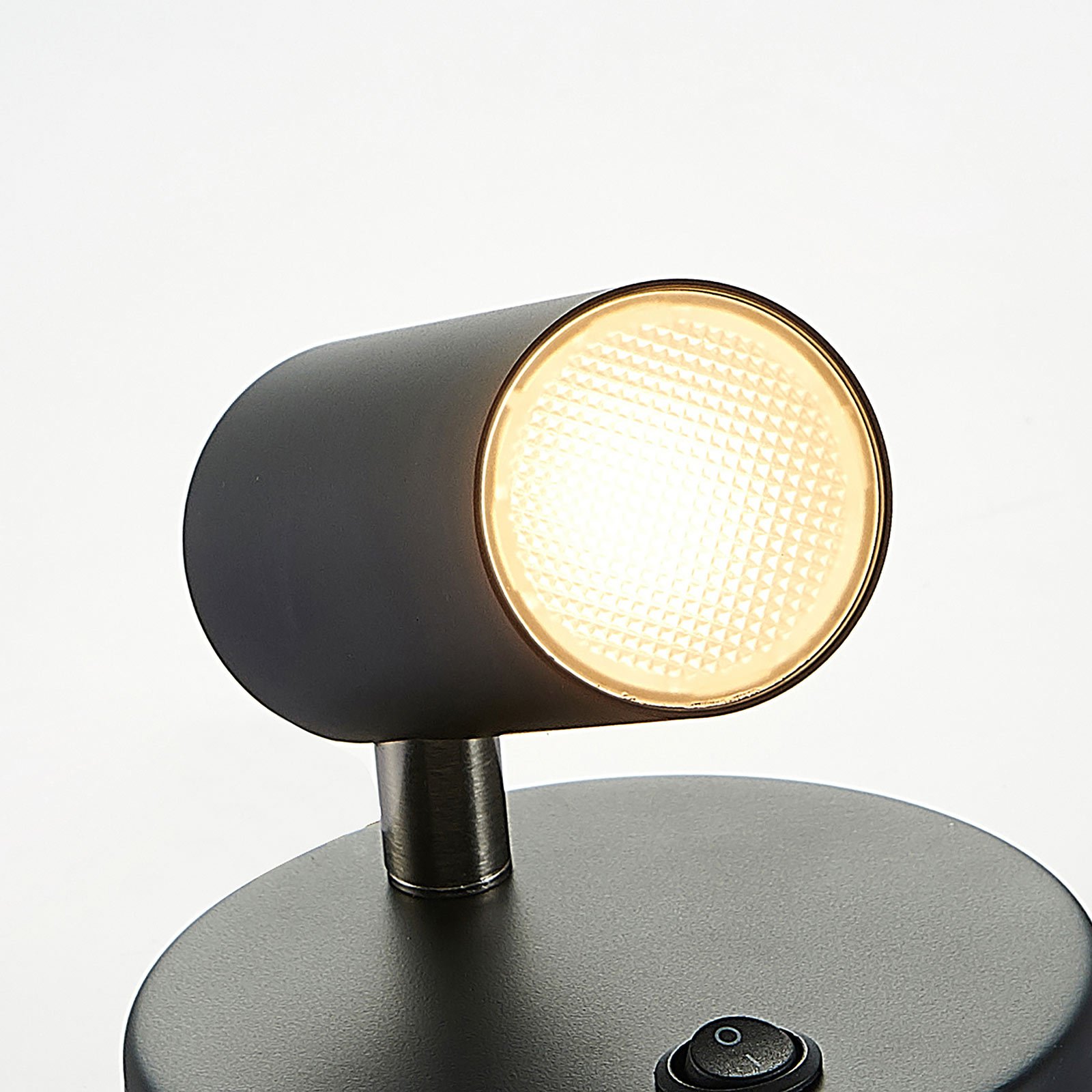 LED spot Camille met schakelaar, zwart, 1 lampje