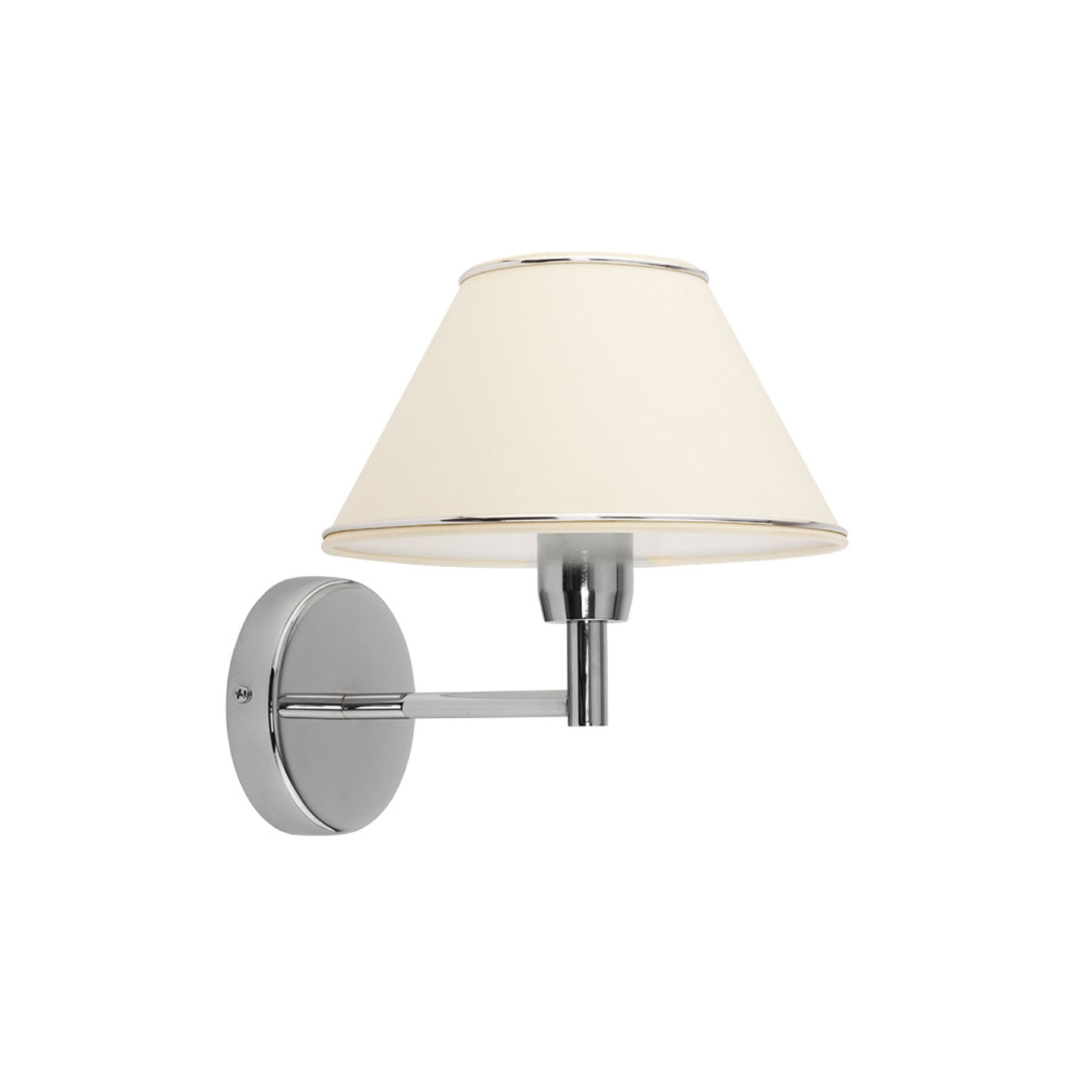 London wall light, chrome/cream, five-bulb