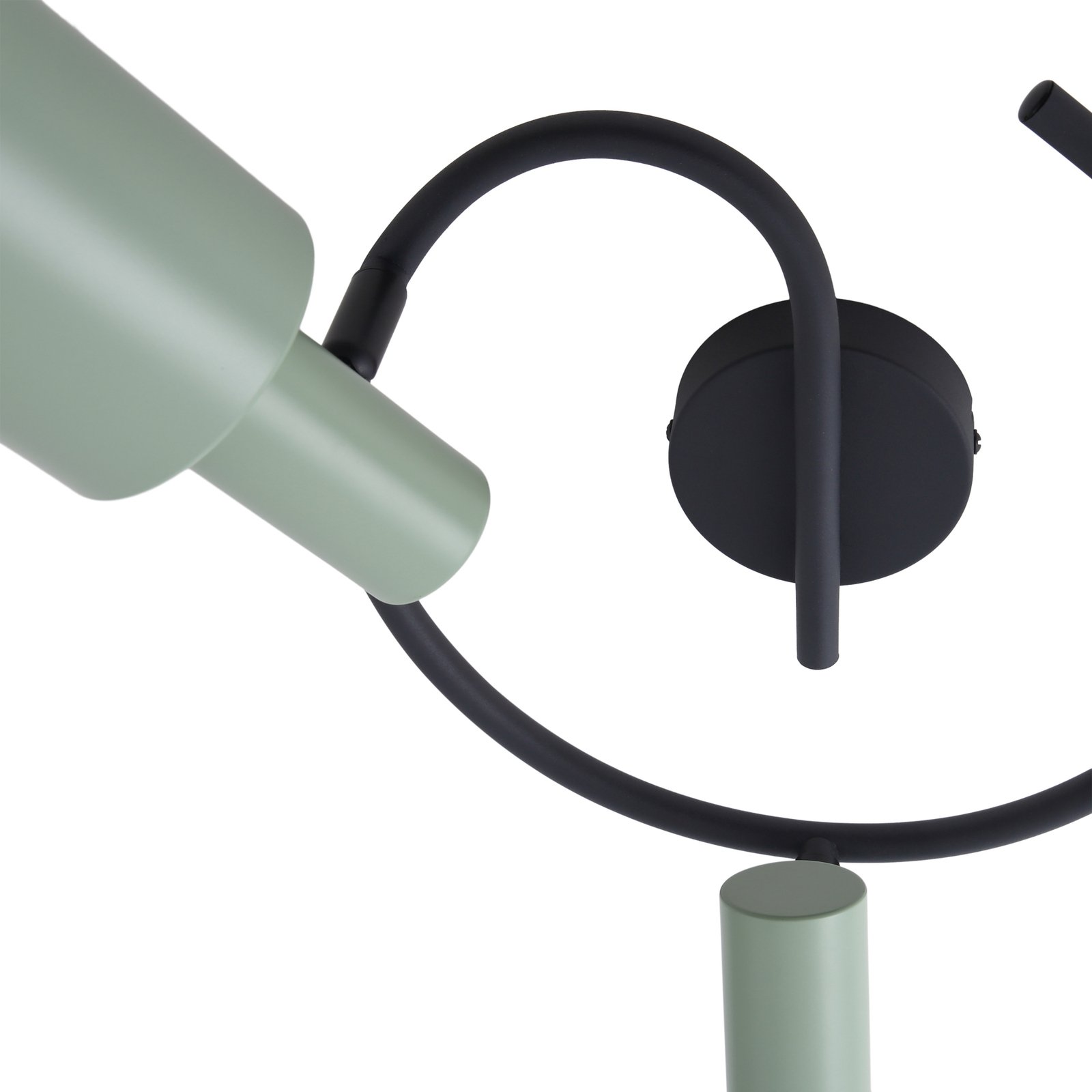 Ovelia 3 Round Deckenleuchte Green/Black - Lindby
