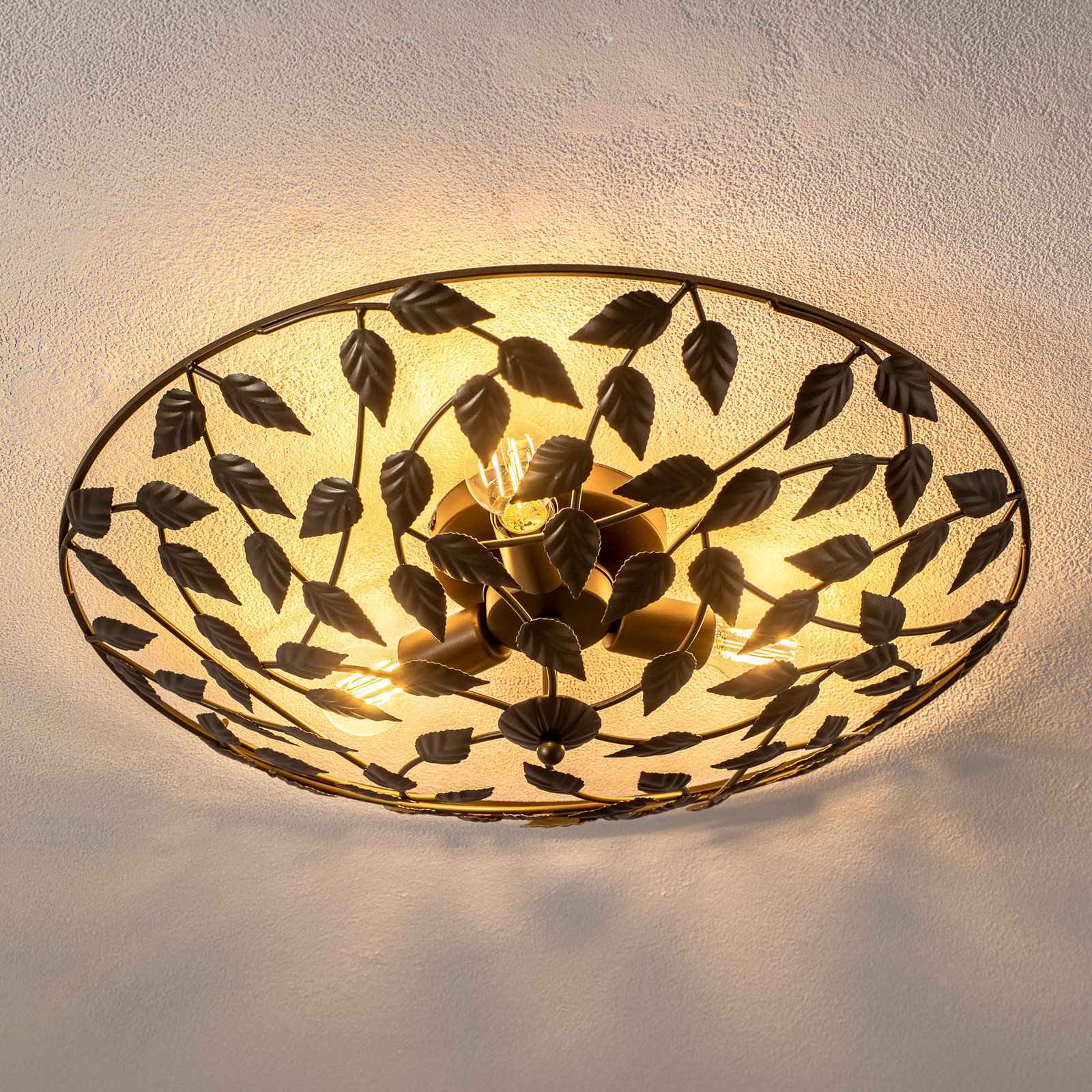 Luminex Plafonieră Arion culoare titan Ø 63 cm oțel - Camera de zi / sufragerie - Metal