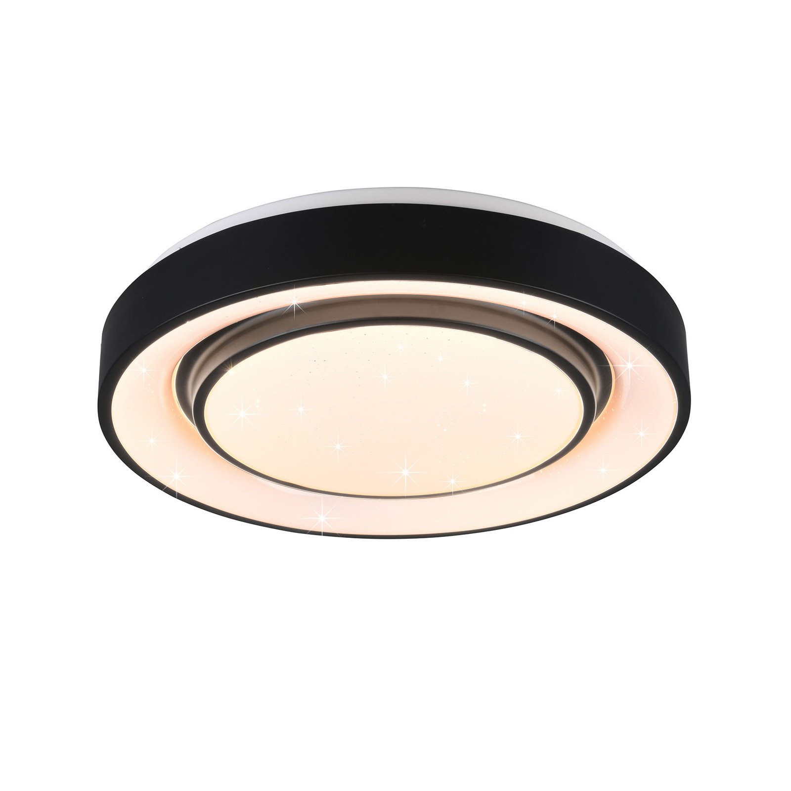 Reality Leuchten Mona LED ceiling light, WiZ, RGBW, dimmable, for Living / Dining Room, metal, plastic, 18 W, energy efficiency: A, H: 7.5 cm