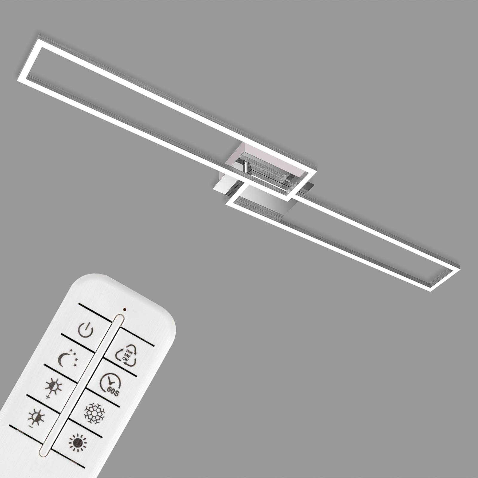 Lampa sufitowa LED Frame, pilot, chrom