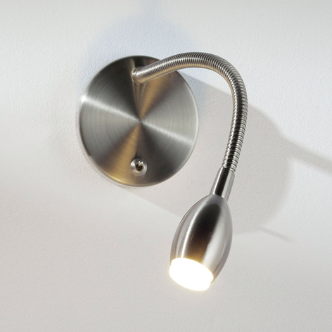 Flexarm-Wandleuchte MARTA mit LED, nickel