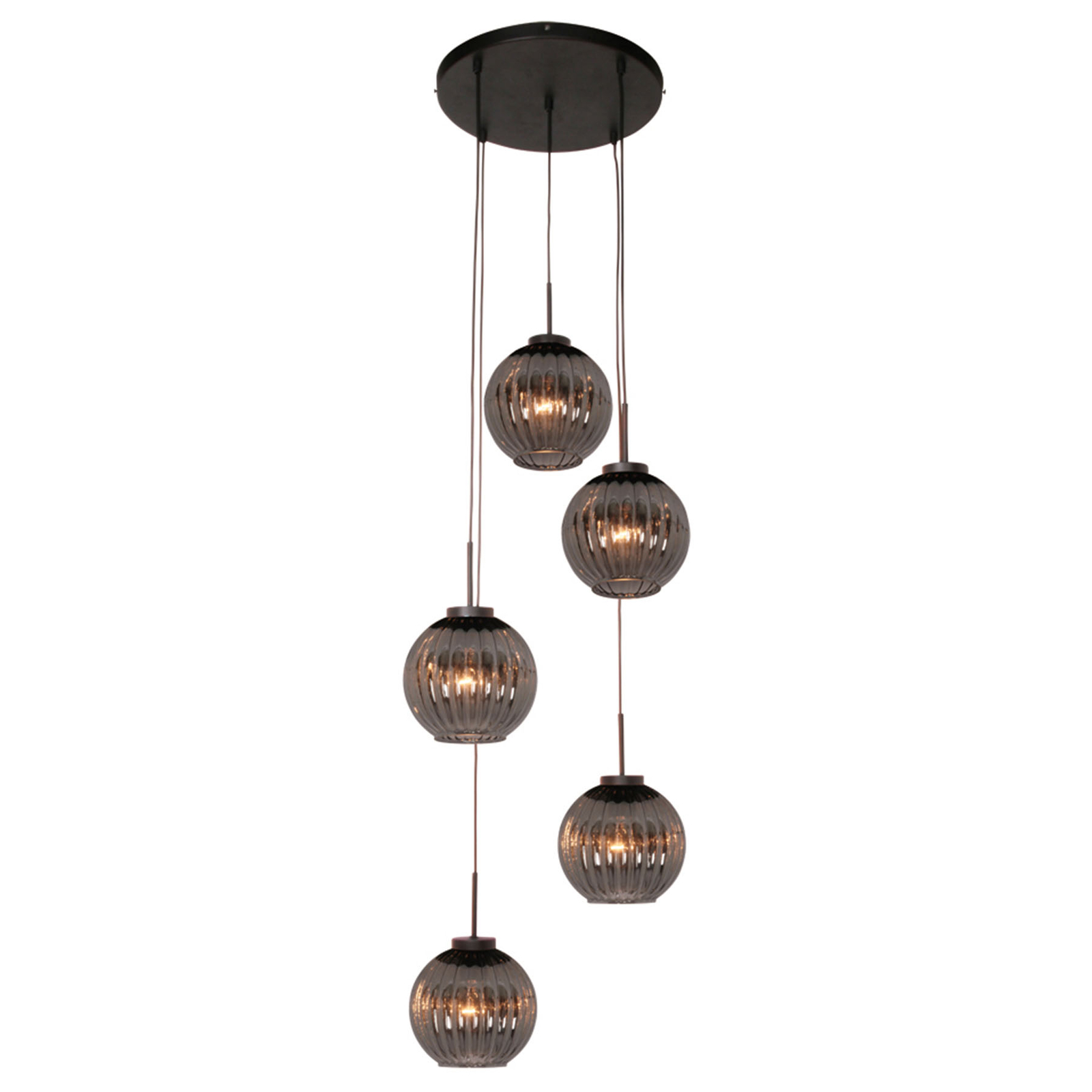 Zucca pendant light, 5-bulb