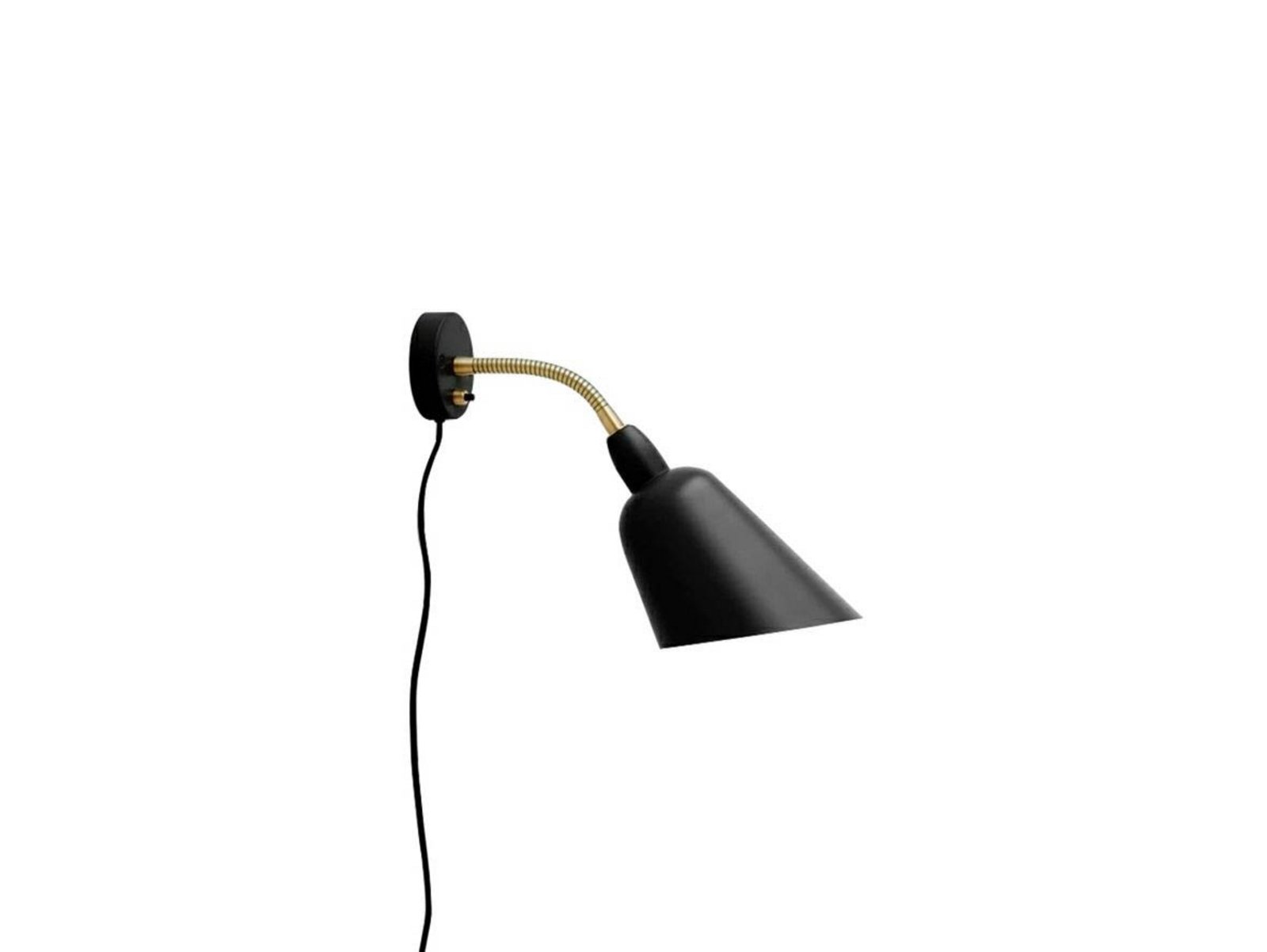 Bellevue AJ9 Wall Lamp Black/Brass - &Tradition