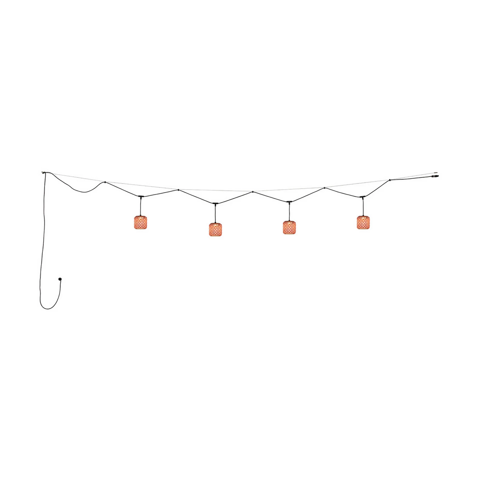 Bover Nans S/16/4L LED-Außen-Pendelleuchte, rot