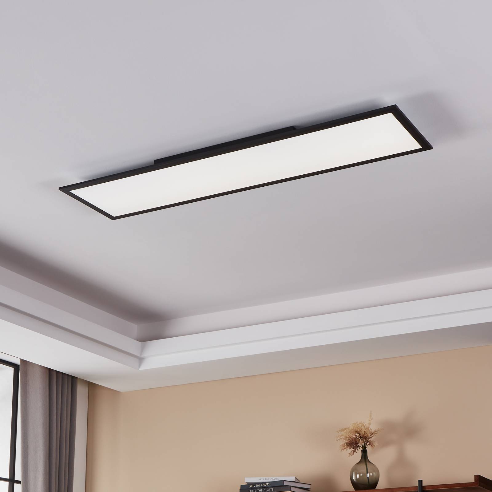  Eglo Connect Eglo Connect Salobrena-z Led-deckenlampe, 120x30cm, Schwarz 