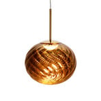 Candeeiro suspenso LED Whirl da Tom Dixon, dourado, 30 cm, plástico, regulável