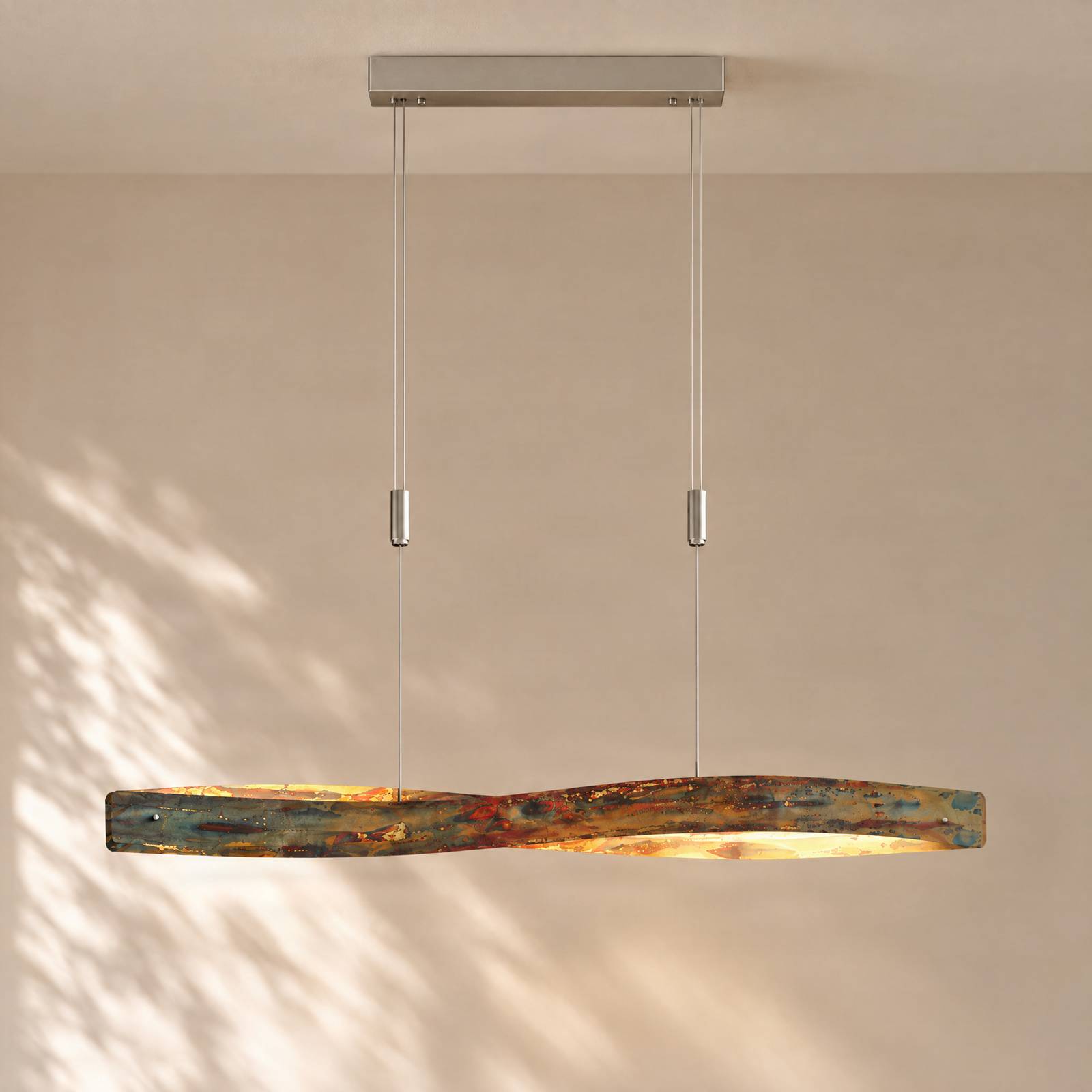 Lian LED-pendel med oksidert overflate