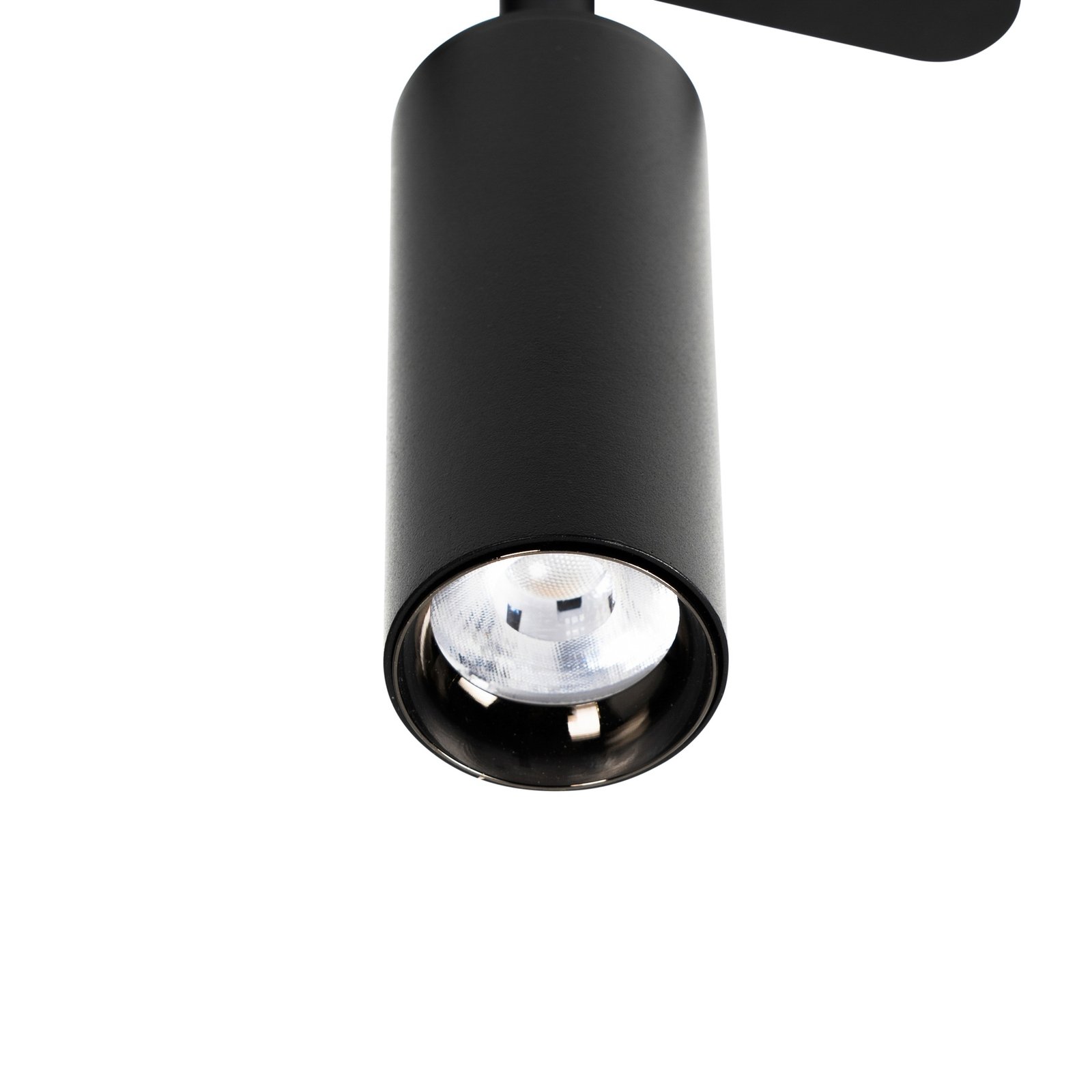 Lindby spot 48 V Lumaro, zwart, Ø 4 cm, aluminium, dimbaar