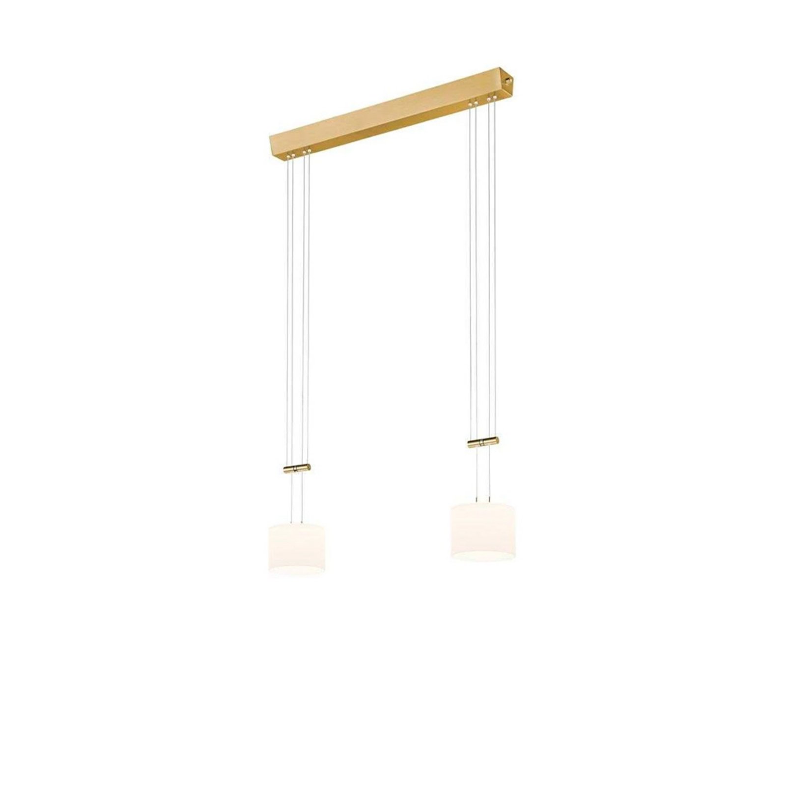 Grazia Double Závěsná Lampa Brass - Bankamp