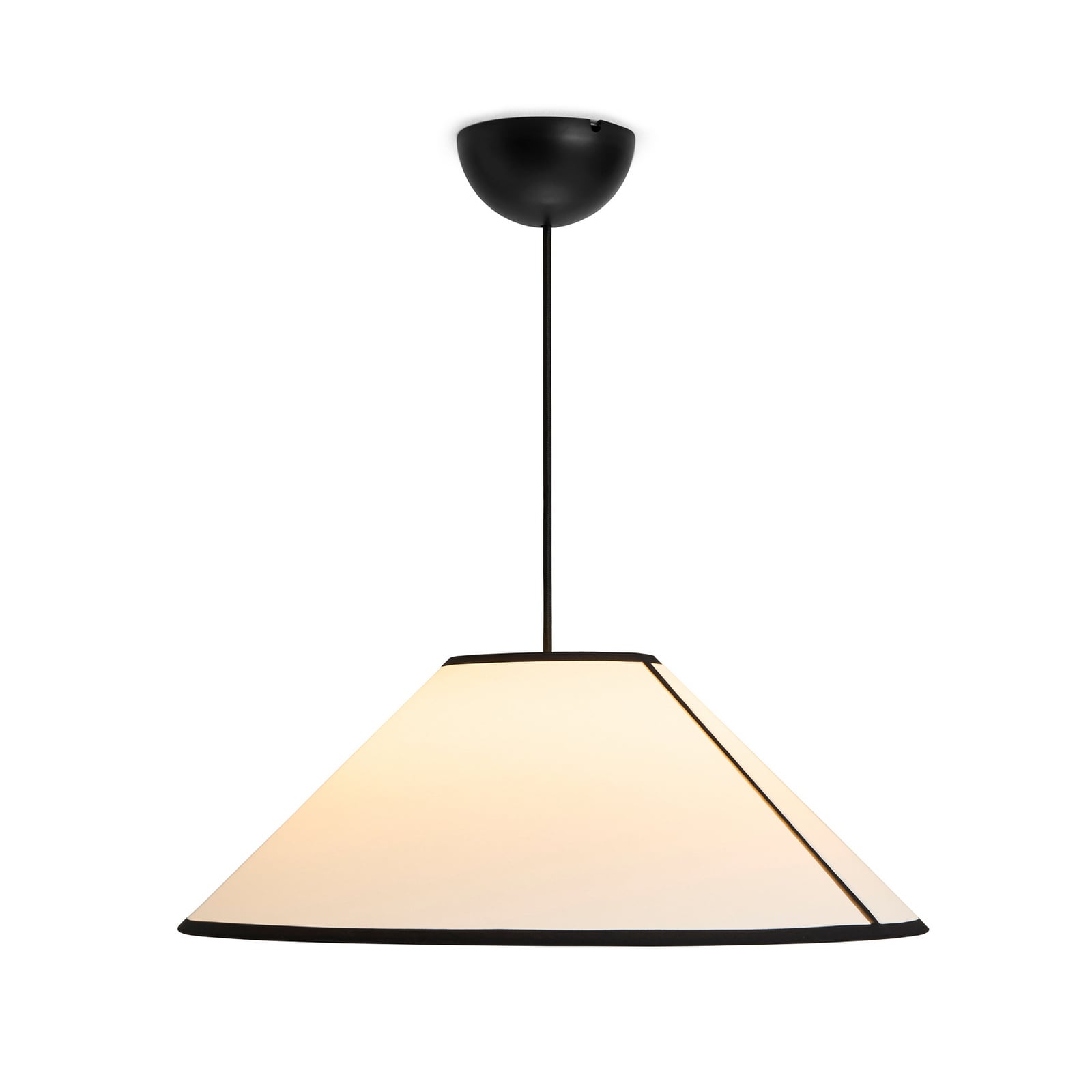 Lámpara colgante Ava, Ø 50 cm, blanco/negro, E27 - HAY