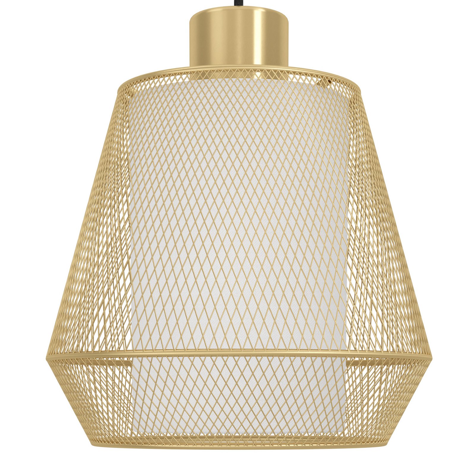 Candeeiro suspenso Ciudadela, preto/latão