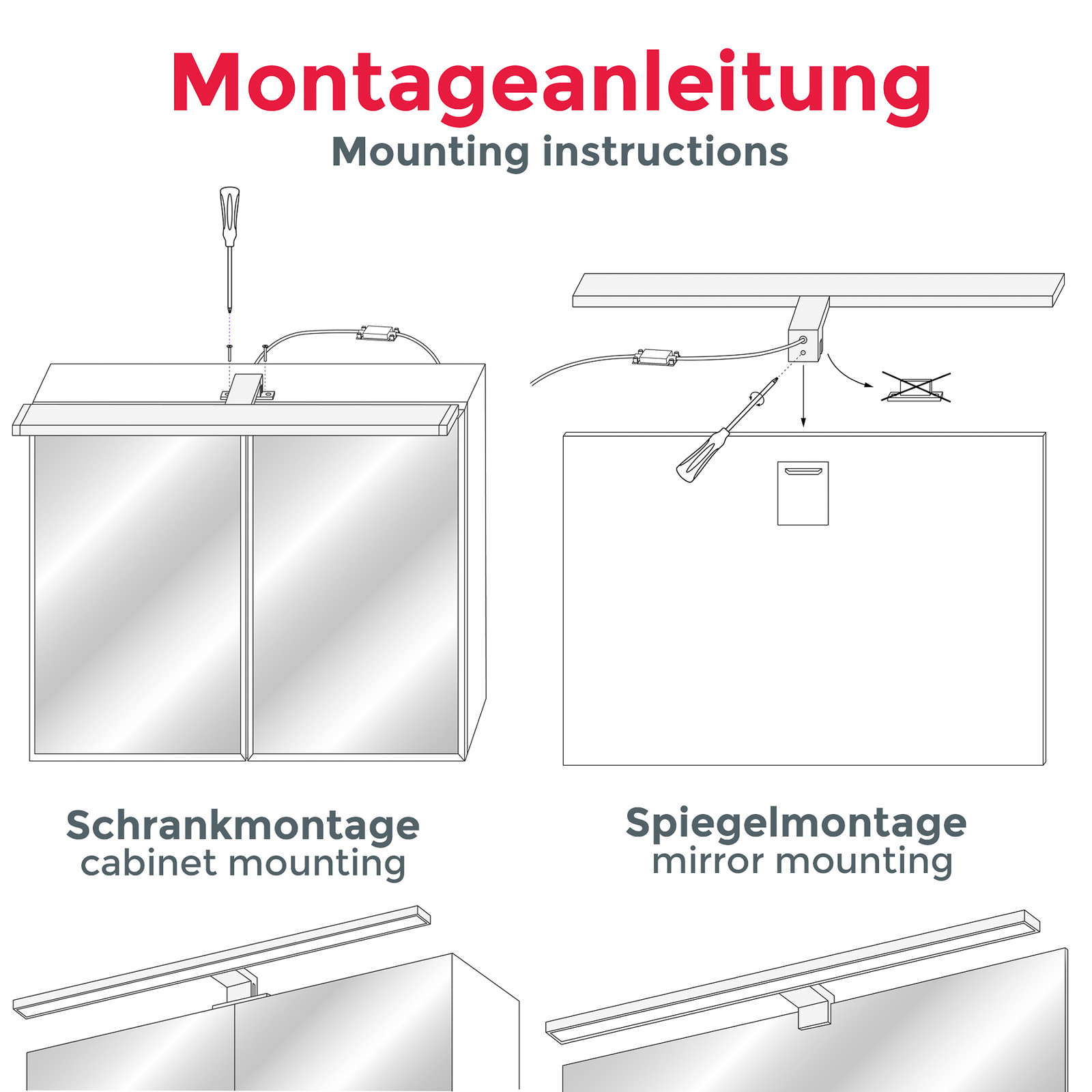 LED-ogledalo Bill, širina 60 cm, črno, kovinsko, 4.000 K LED-ogledalo Bill, širina 60 cm, črno, kovinsko, 4.000 K