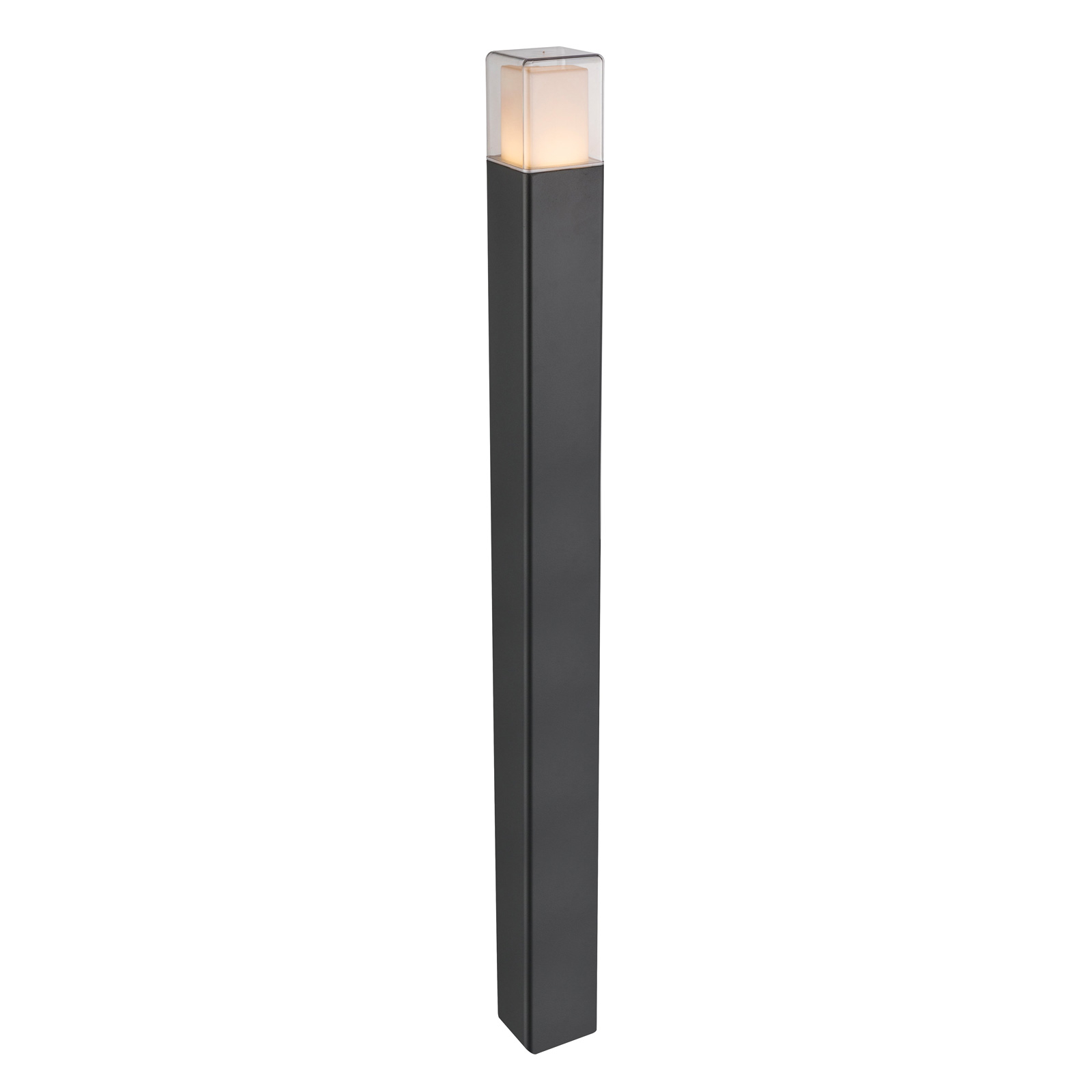 Heitronic Dalia LED path light, glass diffuser 110 cm, die-cast aluminium, glass, 12 W, energy efficiency: A+, W: 8.5 cm, H: 110 cm