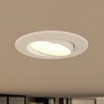 Prios Shima LED-Einbauleuchte, weiß, 3.000 K
