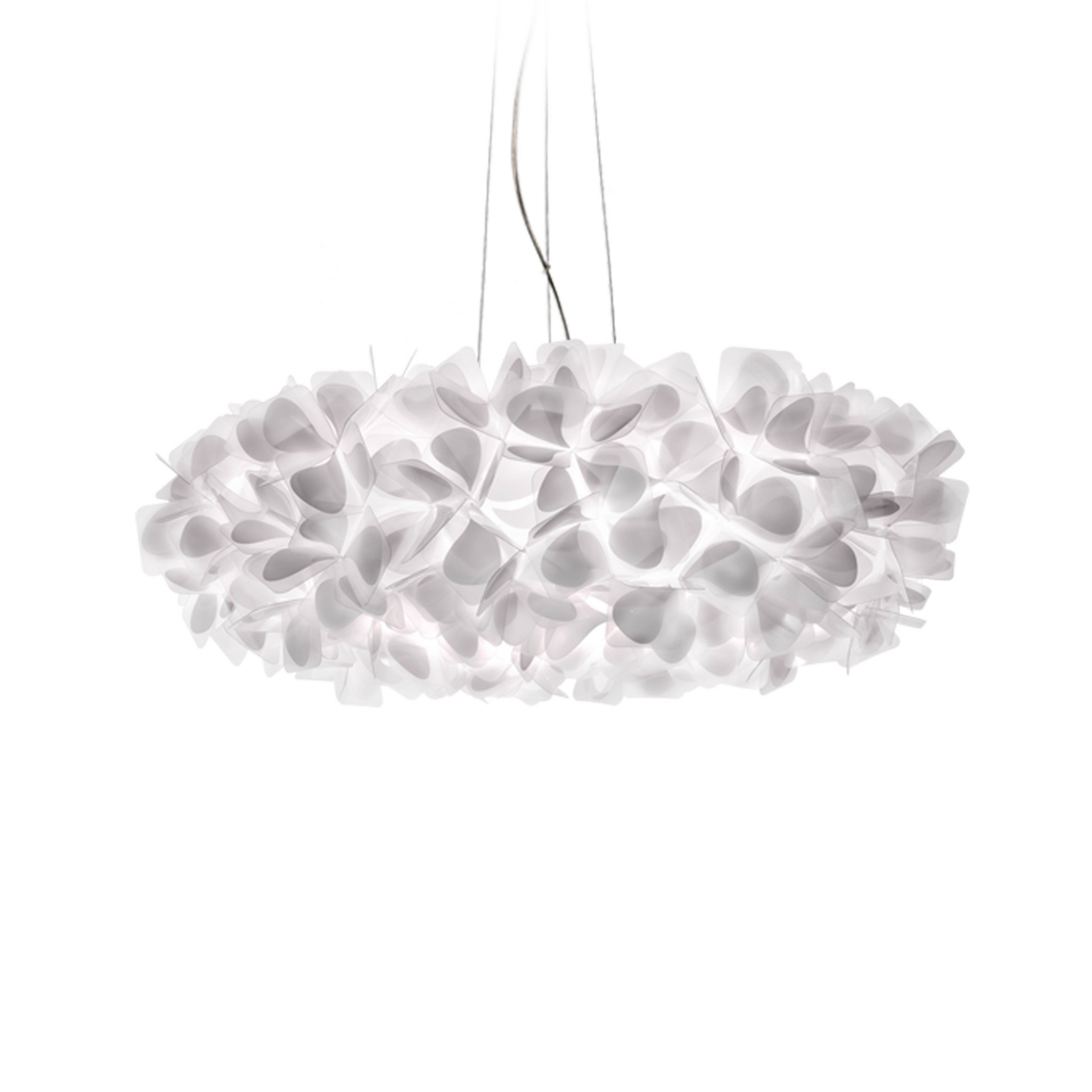 Clizia Mama Non Mama hänglampa, Ø78cm, vit/klar - Slamp