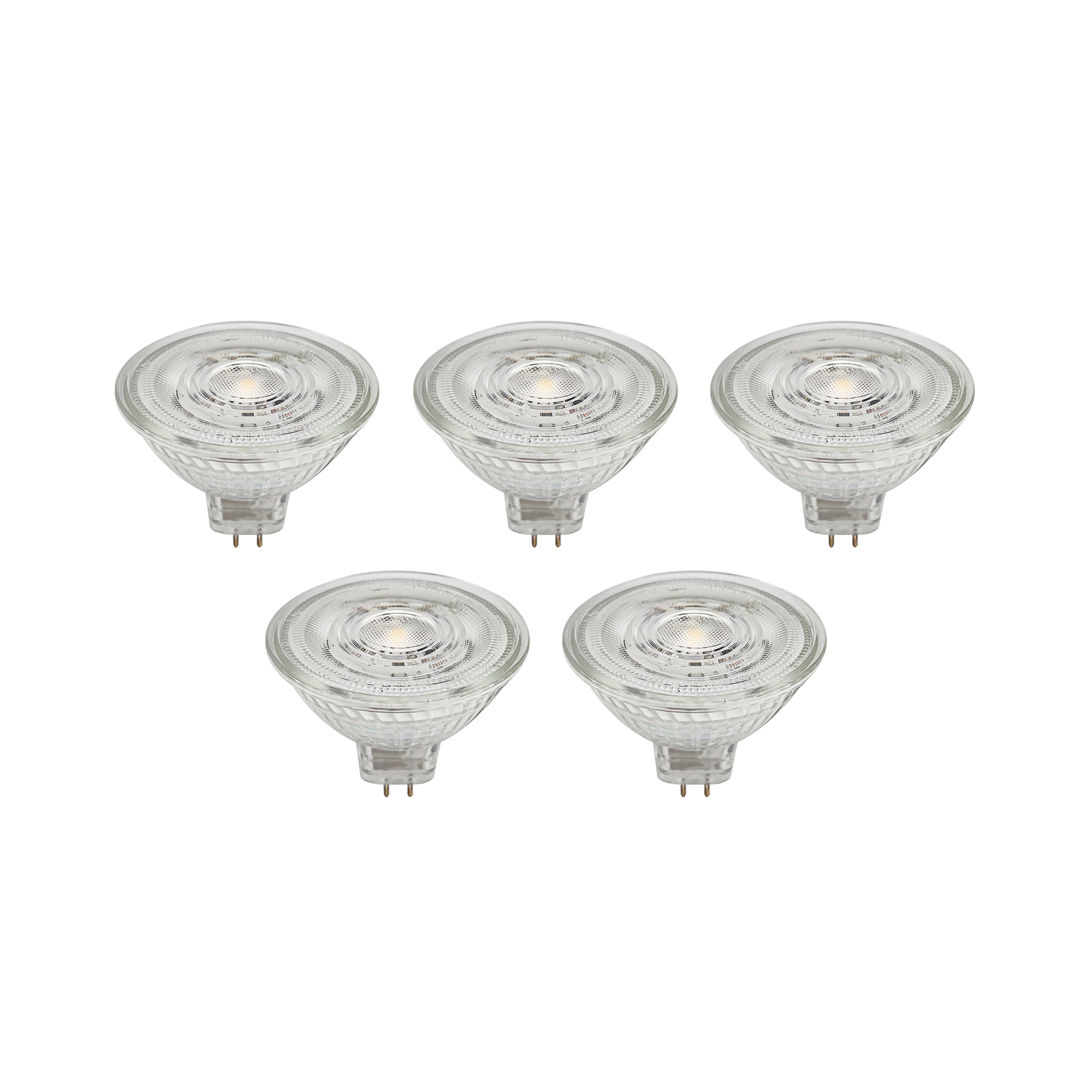 Prios réflecteur LED GU5,3 4,3W 345lm 36° clair 830 set de 5 pièces