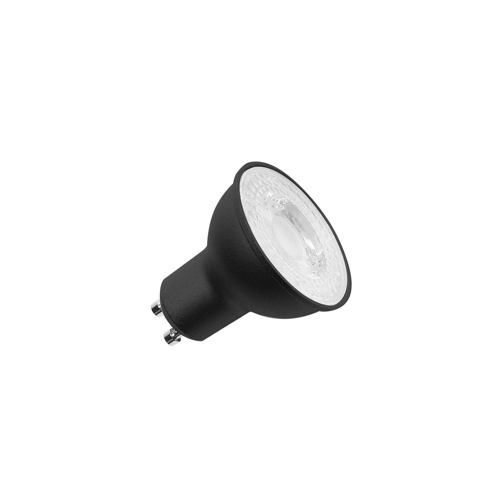 SLV LED-Reflektor GU10, 6 W, 3.000K, dimmbar, schwarz