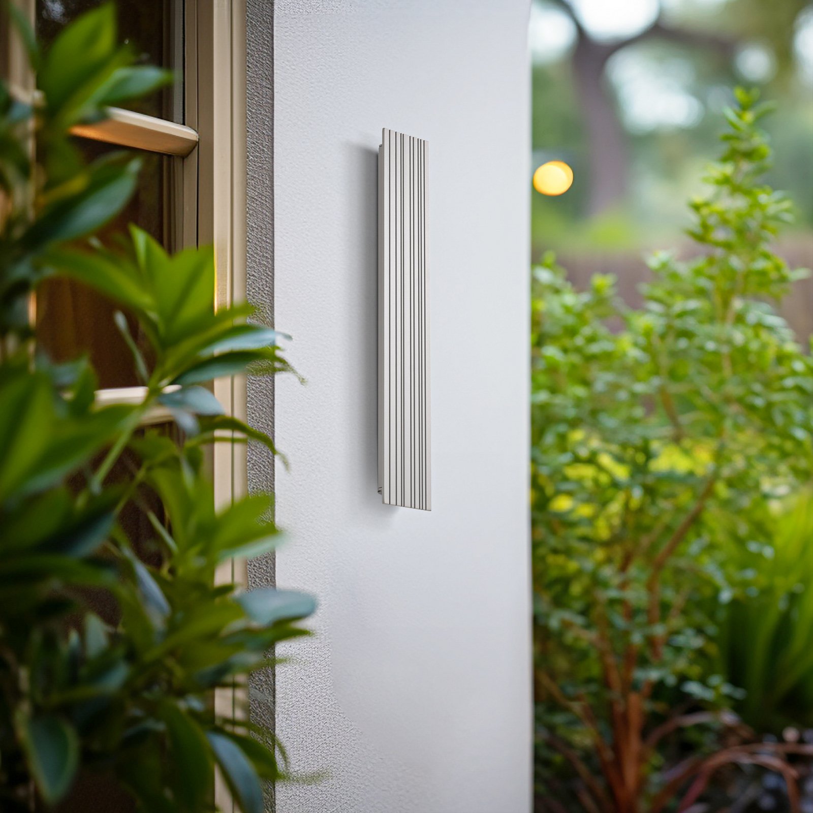 Applique d'extérieur LED Lucande Melira, longueur 60 cm, gris