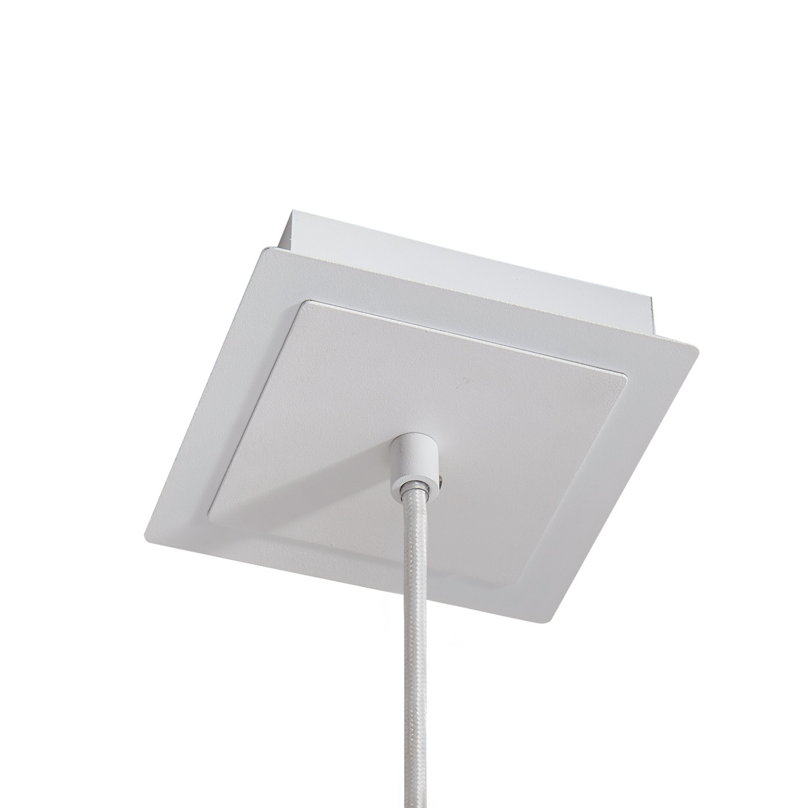 Candeeiro suspenso Lindby Joffrey, Ø 6 cm, branco, metal, GU10