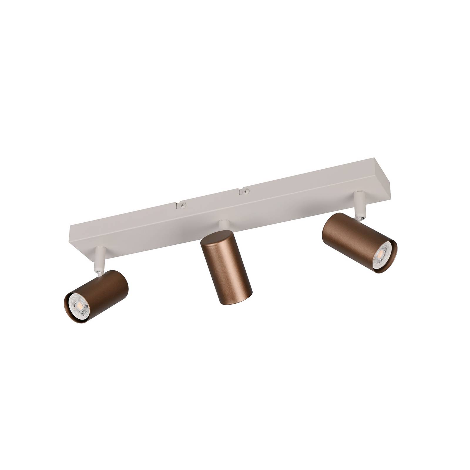 Strahler Taryn, braun, Länge 45 cm, 3-flg., Mini-GU10