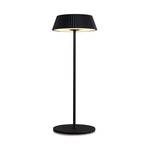 Relax LED-bordlampe med fod, sort, batteridrevet, IP54