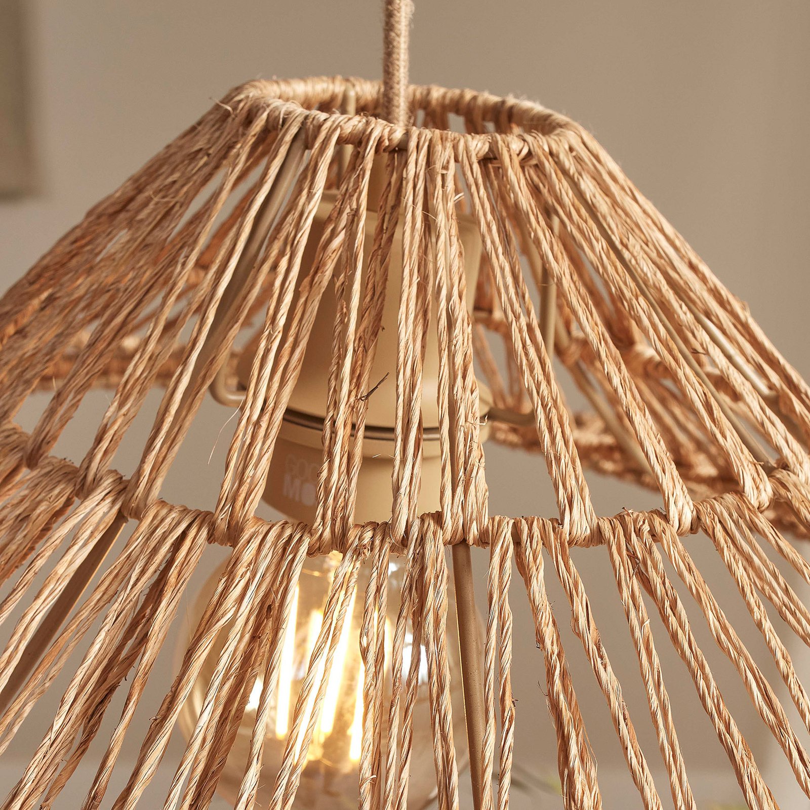 GOOD & MOJO Suspension Cuzco, naturel, Ø 65 cm, jute