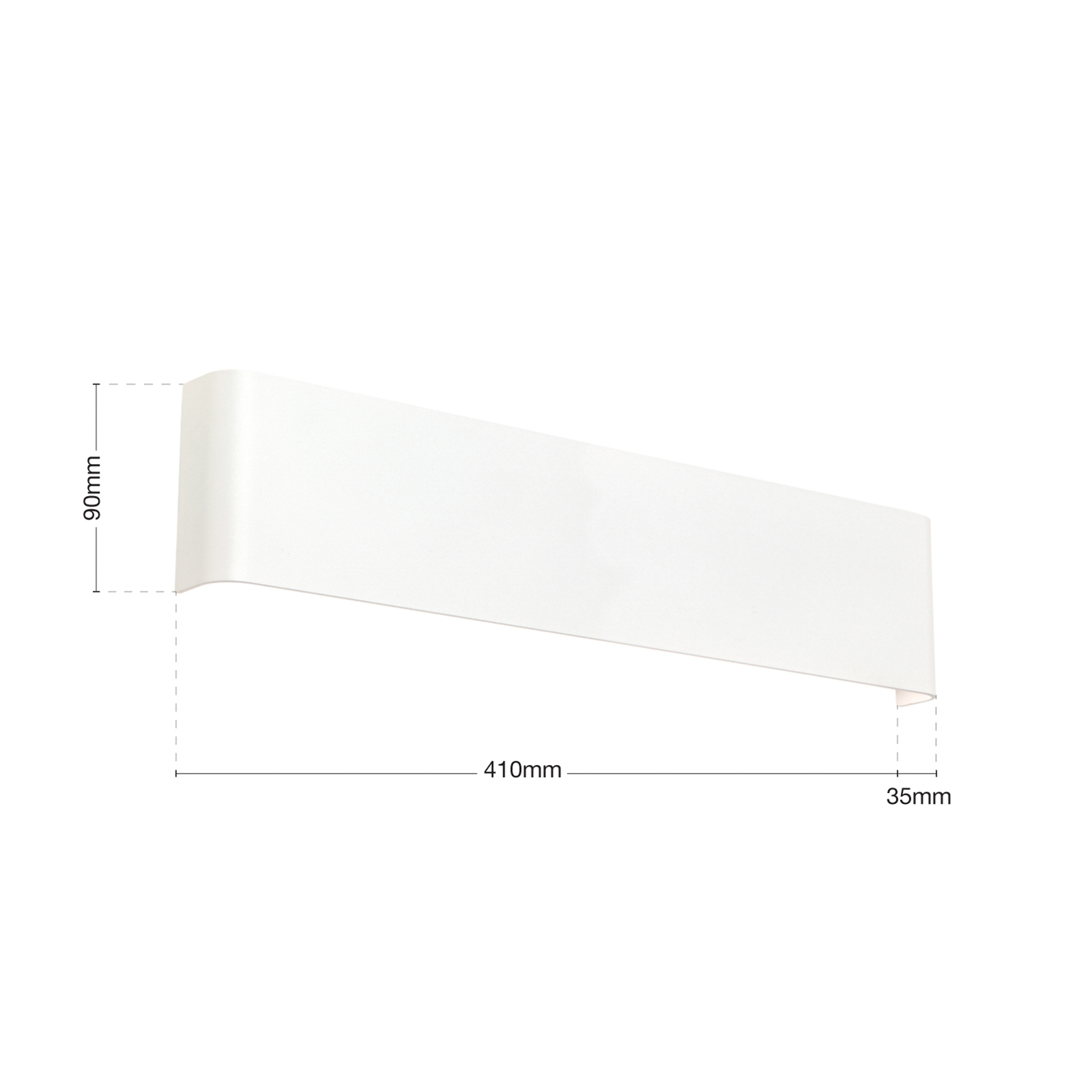 Accent aplică perete LED cu up-/downlight, alb