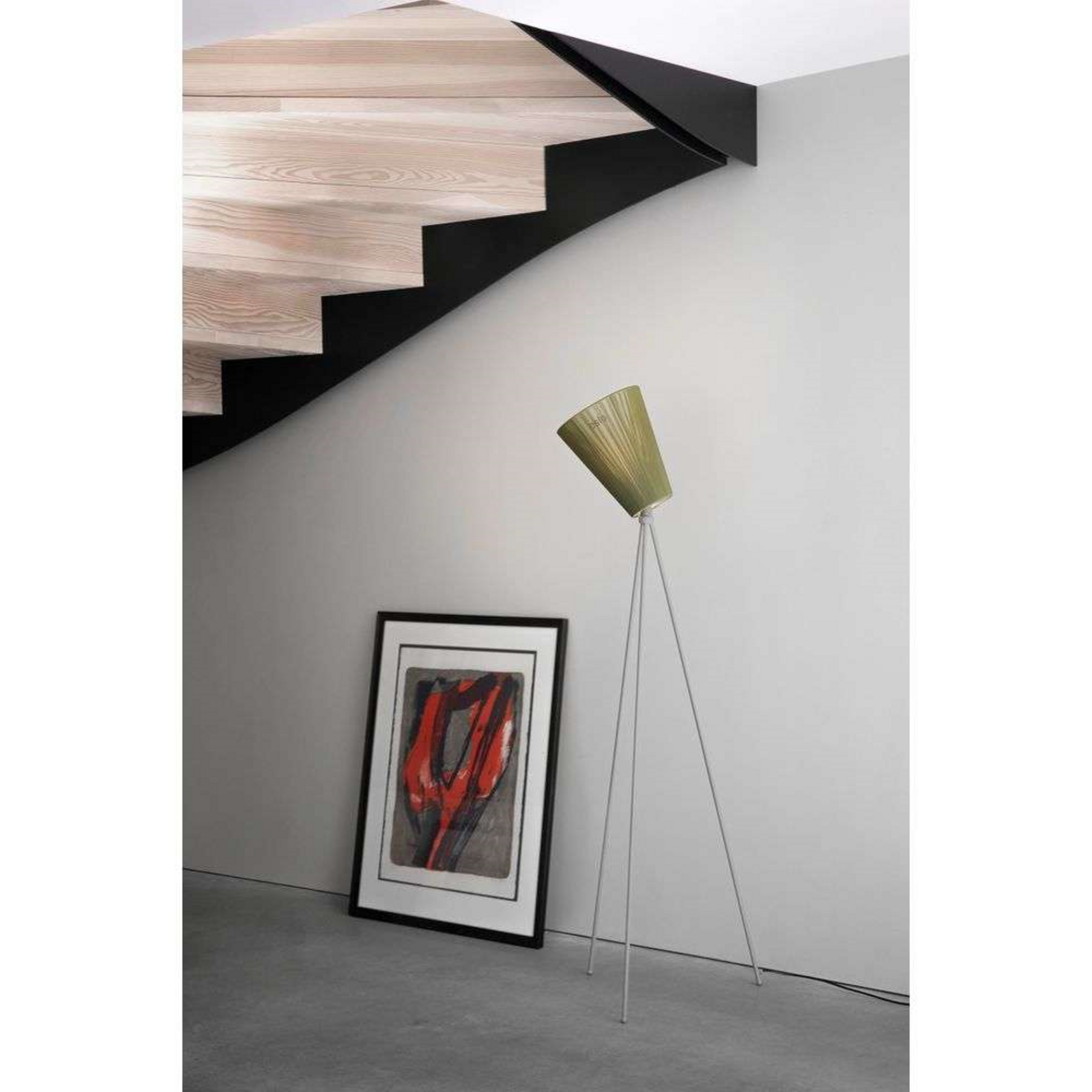 Oslo Wood Lampadaire Blanc/Blanc - Northern