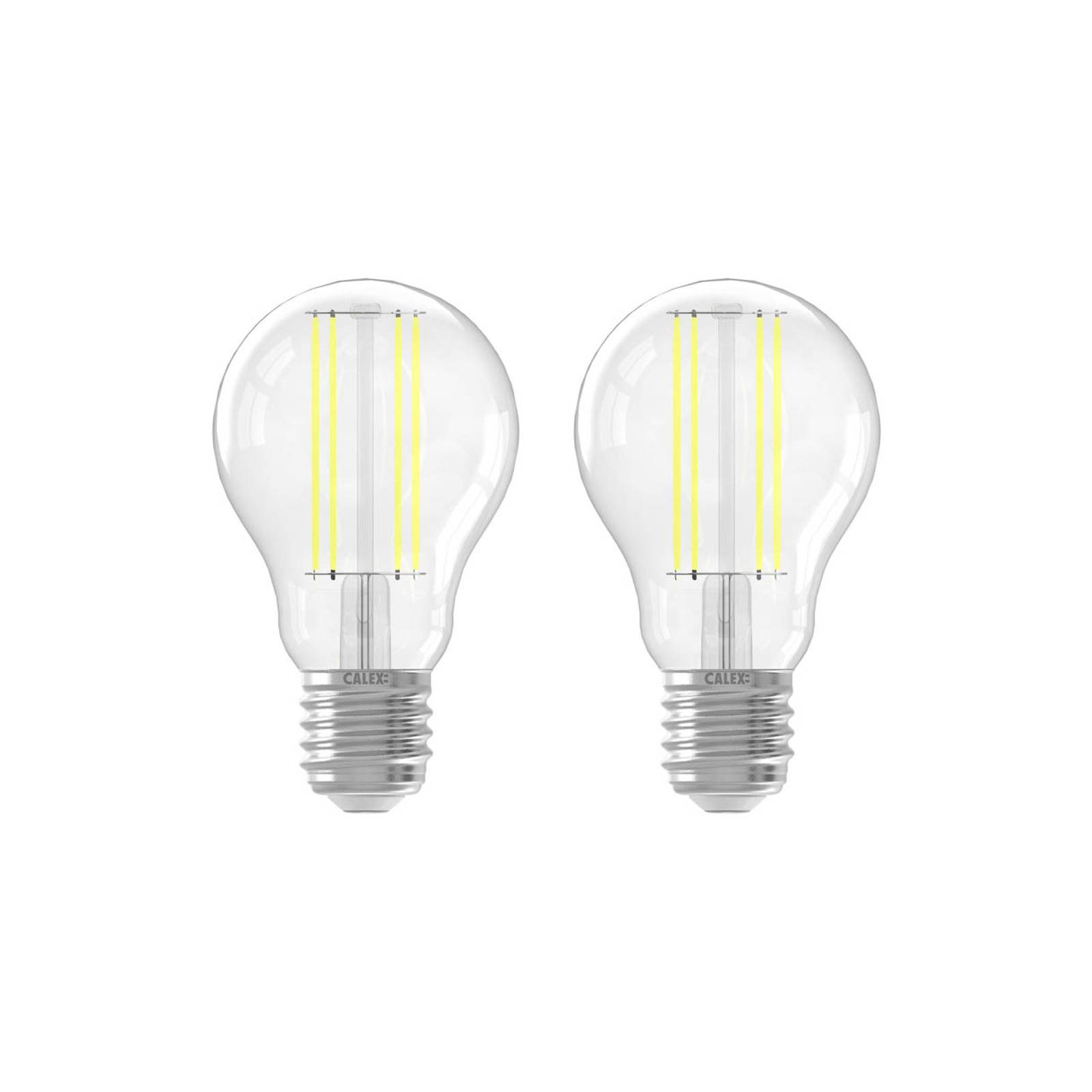 Calex E27 A60 LED 3,8 W 806lm filament 3000 K 2-es