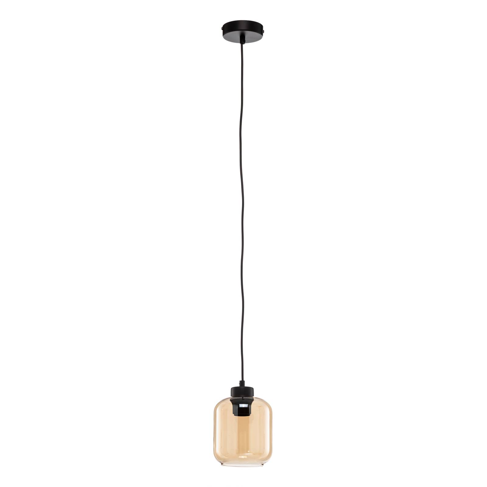 Hängeleuchte Sombra, amber, einflammig