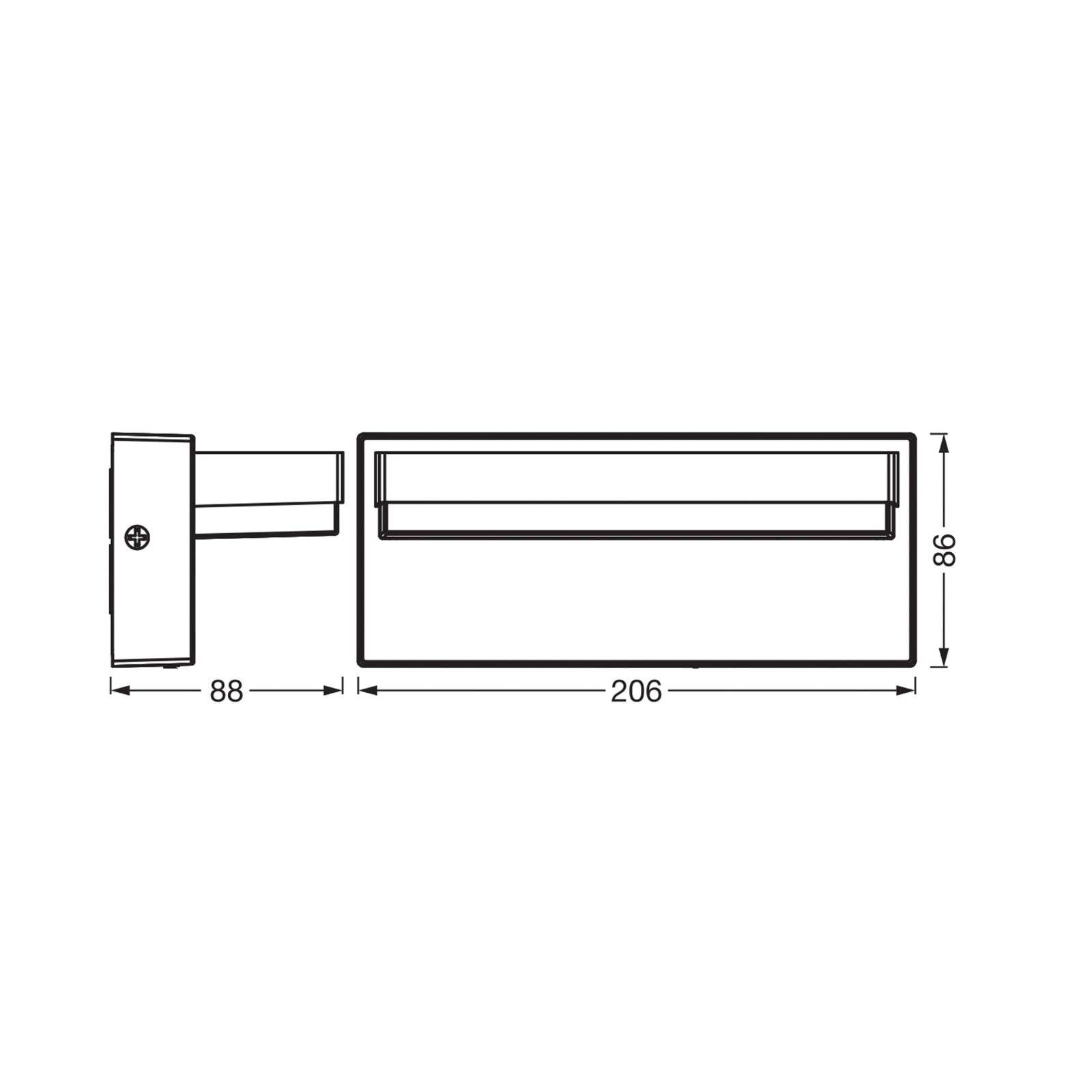 OSRAM LED buiten wandlamp ENDURA STYLE ROBUST donkergrijs IP54