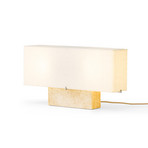 Nonna bordlampe, travertin-/sandfarvet, højde 30 cm - Audo