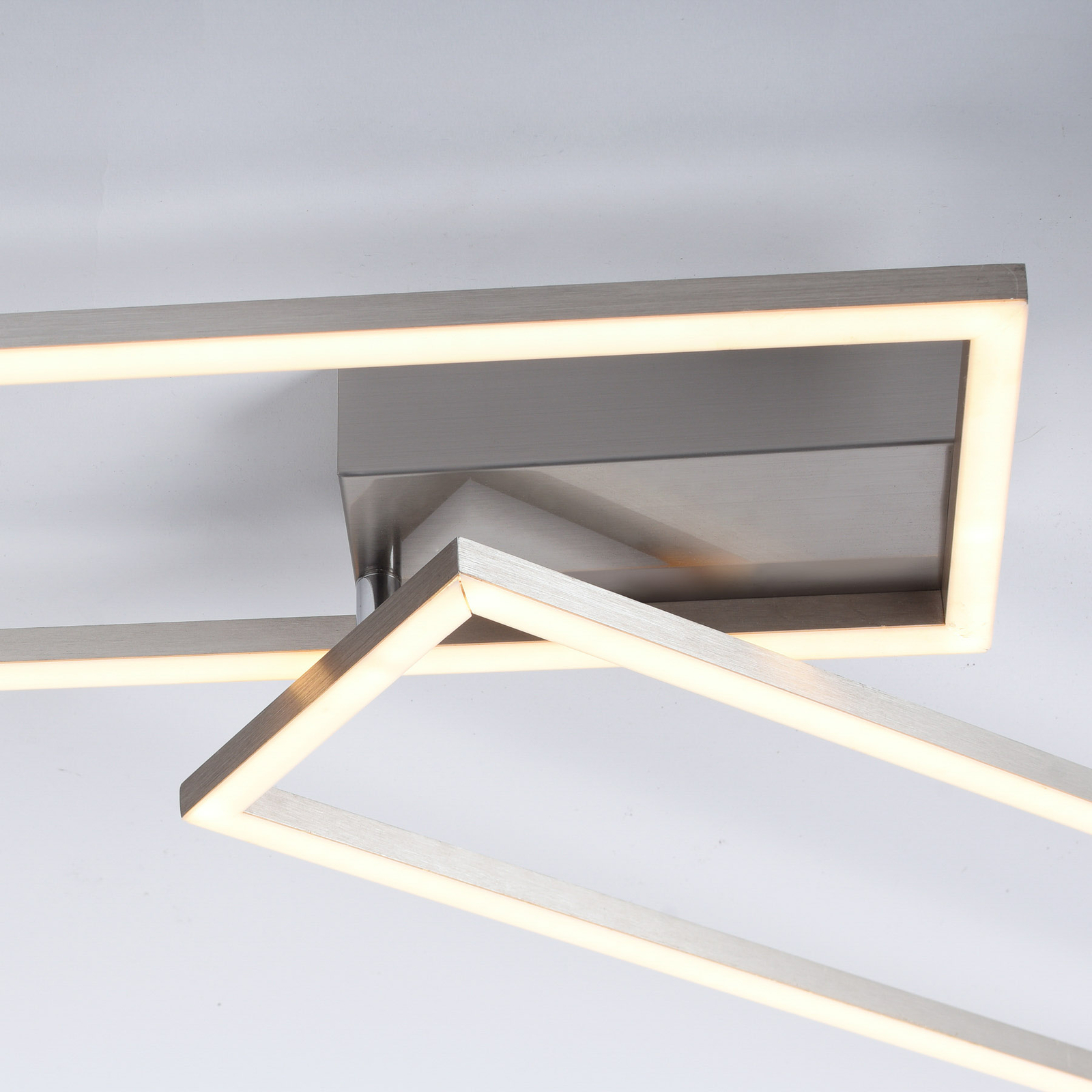 LED-taklampe Iven, dim, stål, 92,4x22cm