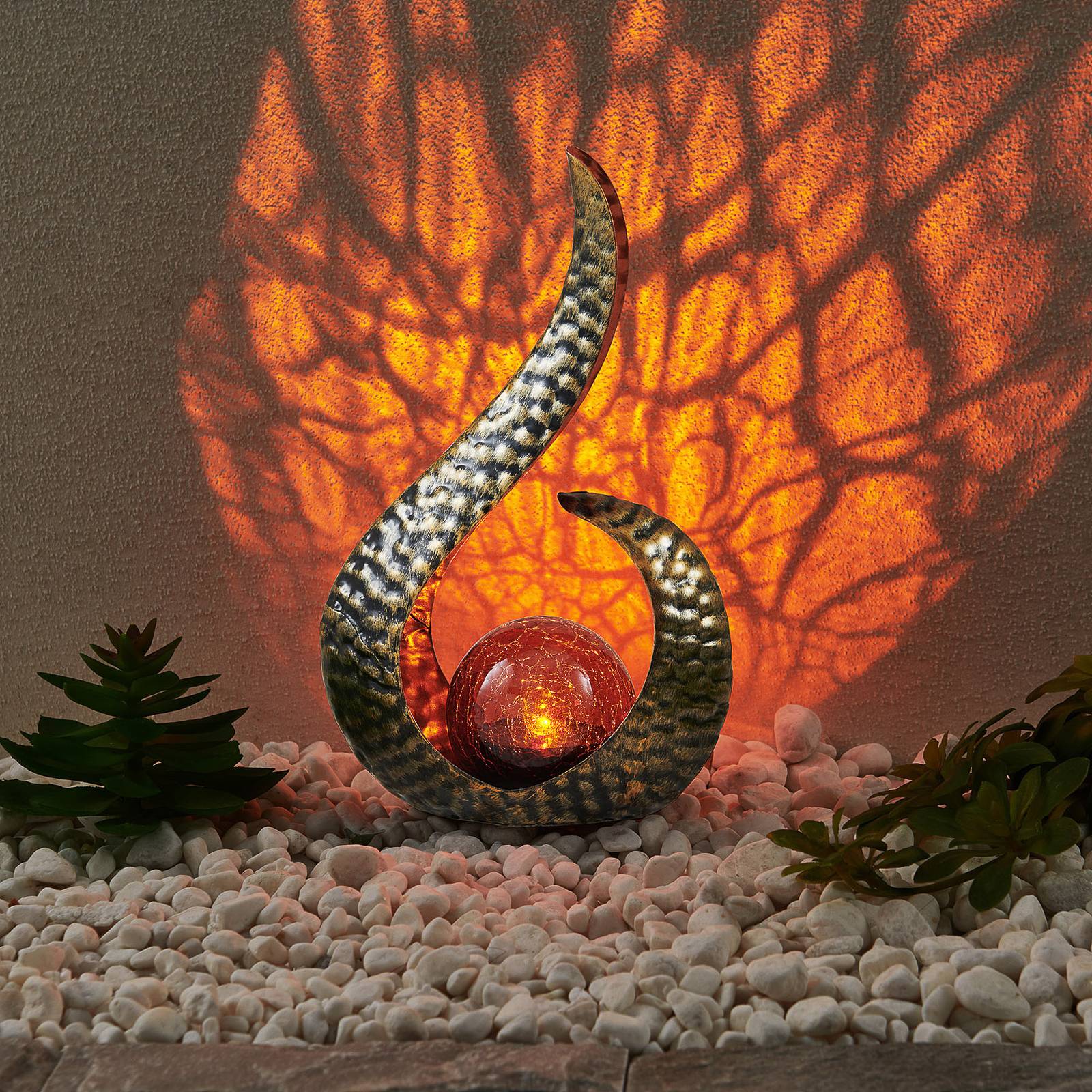 Image of Lindby Yonca Lampada decorativa a LED 27,5 cm rame