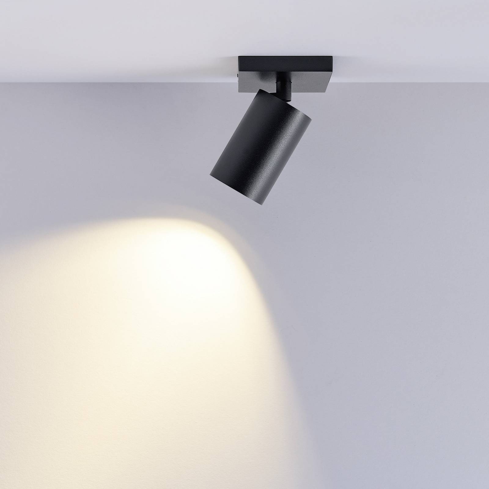 Deckenspot CAN TILT, schwarz, 11 x 9 cm, 1-flg., Metall GU10 günstig online kaufen