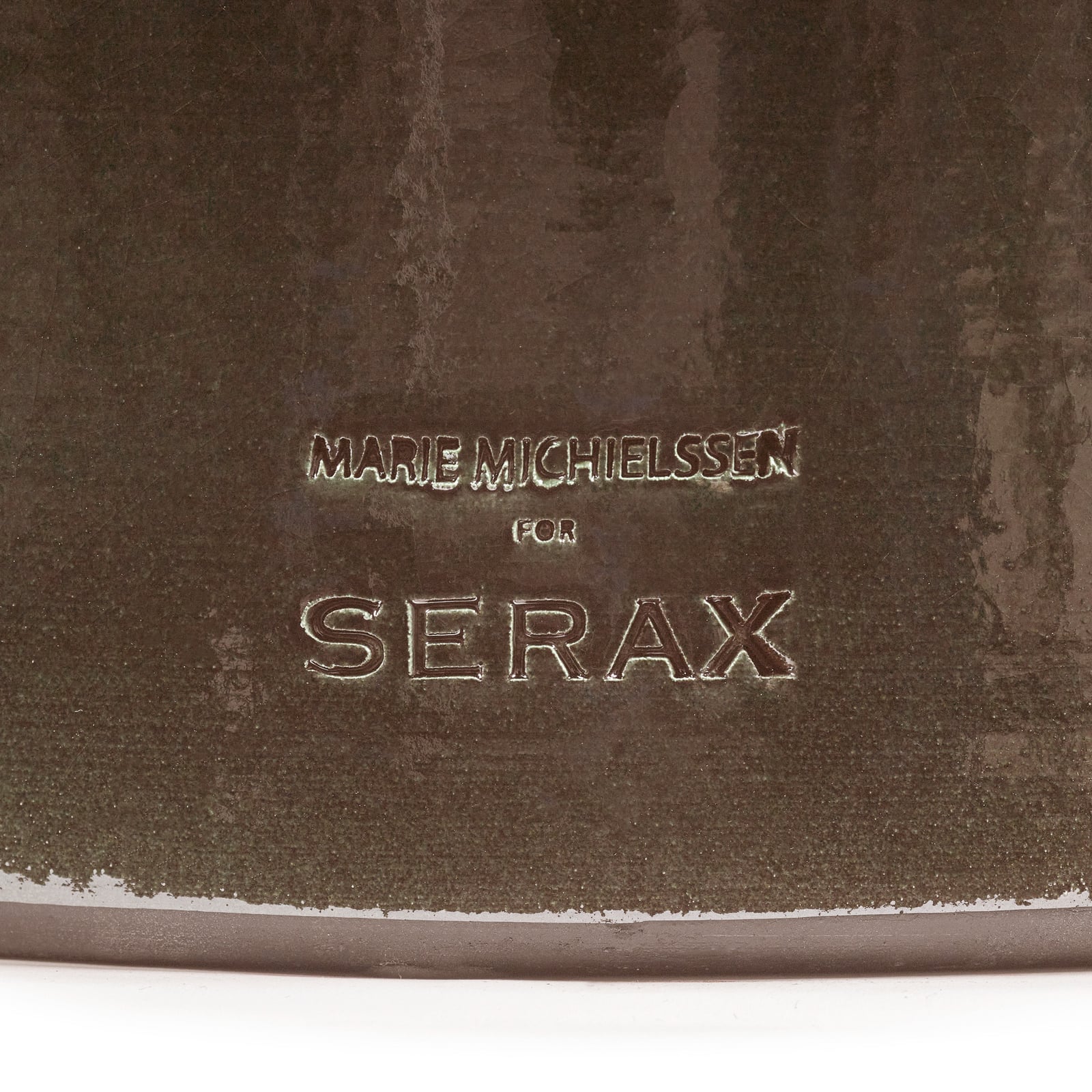 01 BROWN PAWN sidebord, mørkebrun, keramik, 46 cm høj – Serax