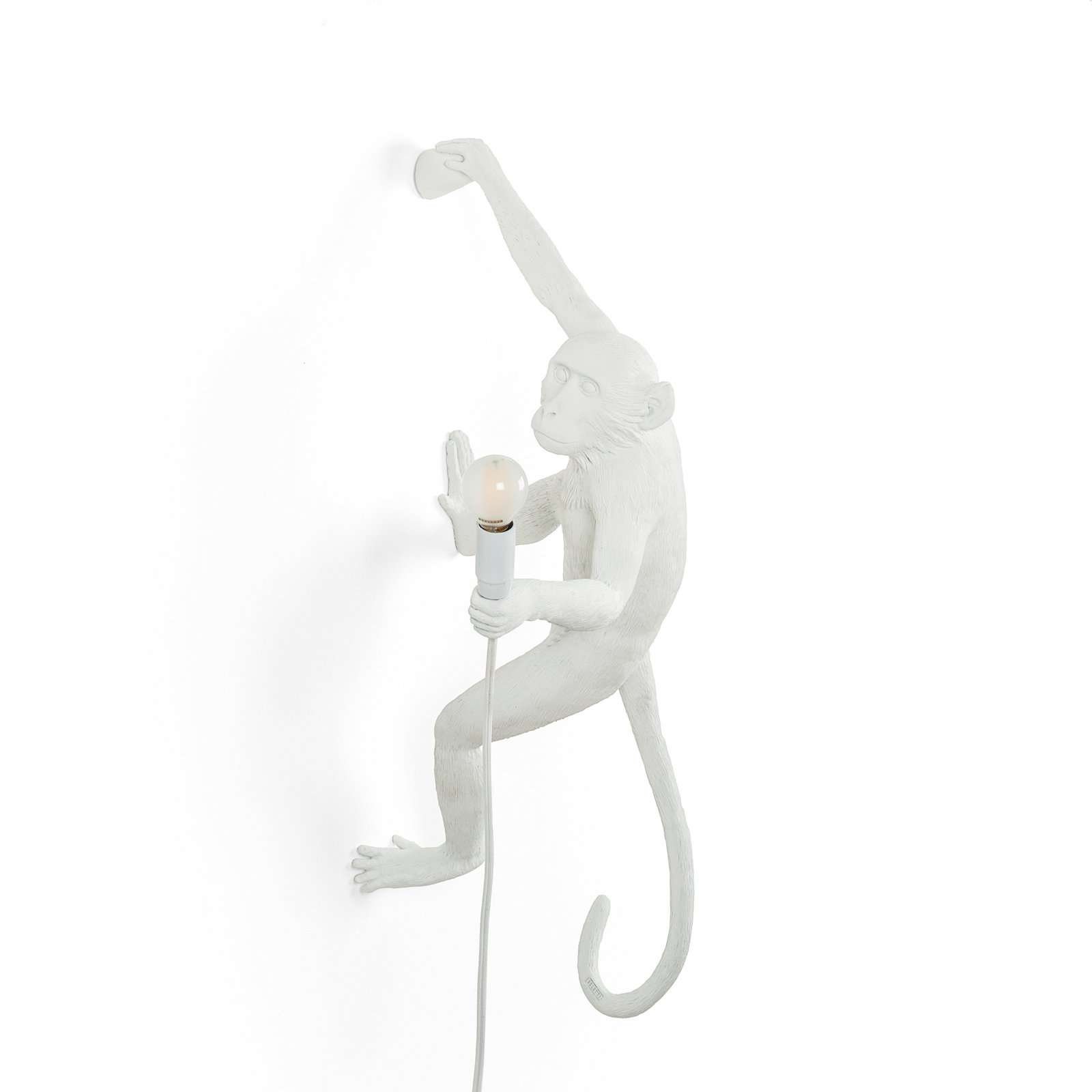 Monkey Hanging Vegglampe Right Hvit - Seletti