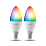 Calex Smart LED-ljus E14 B35 4,9W CCT RGB set om 2